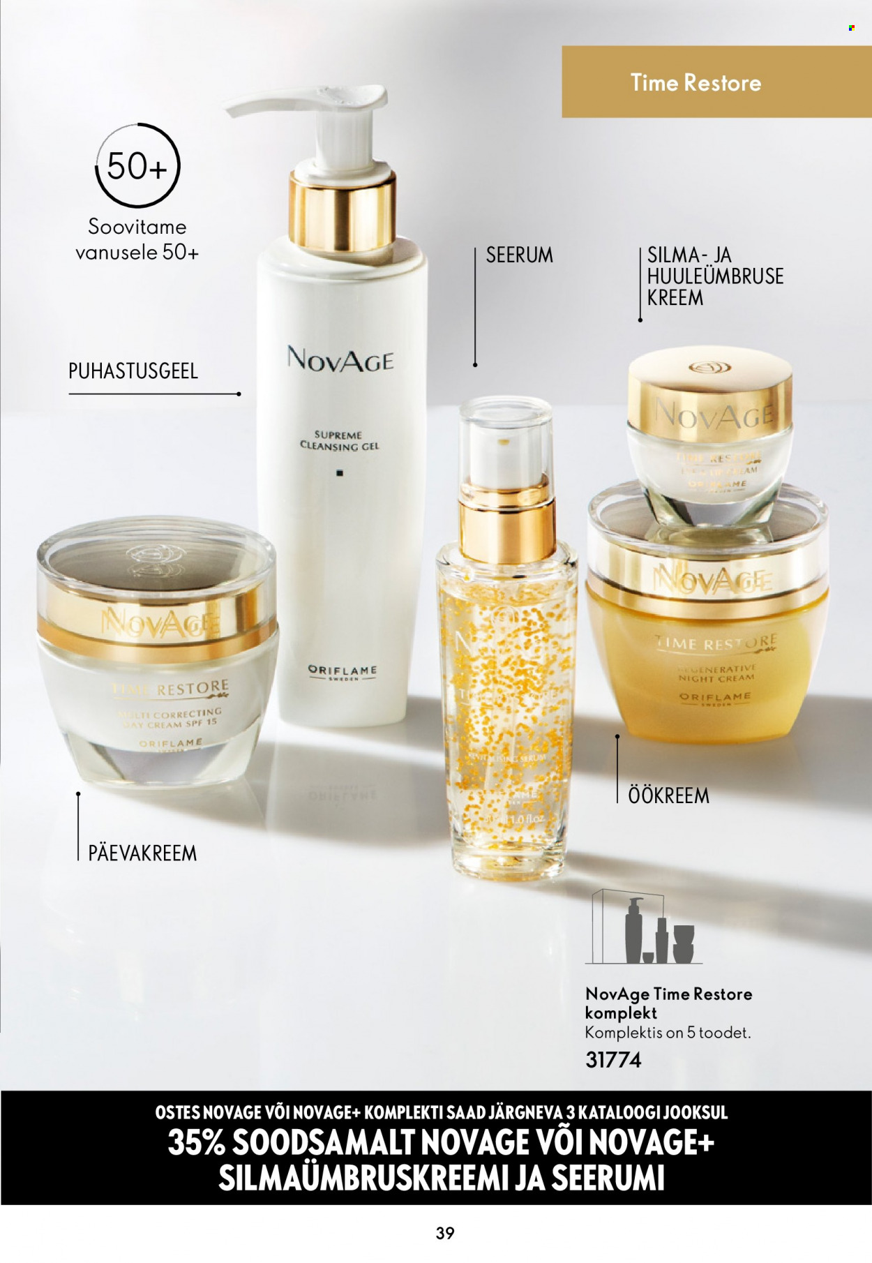 oriflame - Oriflame kliendileht - Novage+ tutvustus - page: 39