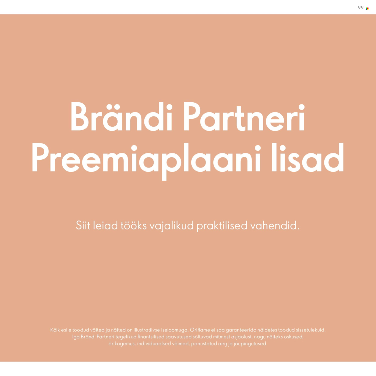 oriflame - Oriflame kliendileht - Brändi Partneri Preemiaplaan - page: 99