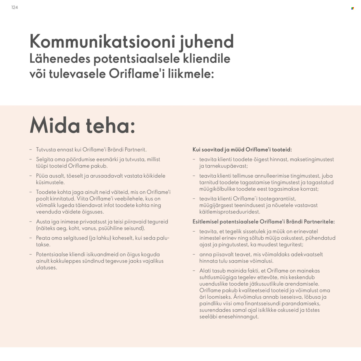 oriflame - Oriflame kliendileht - Brändi Partneri Preemiaplaan - page: 124