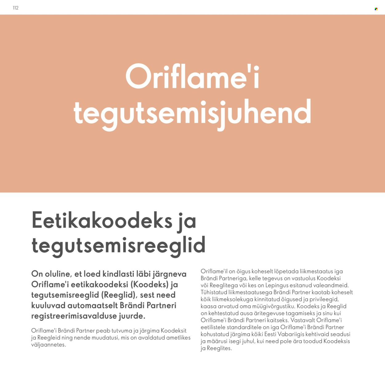 oriflame - Oriflame kliendileht - Brändi Partneri Preemiaplaan - page: 112