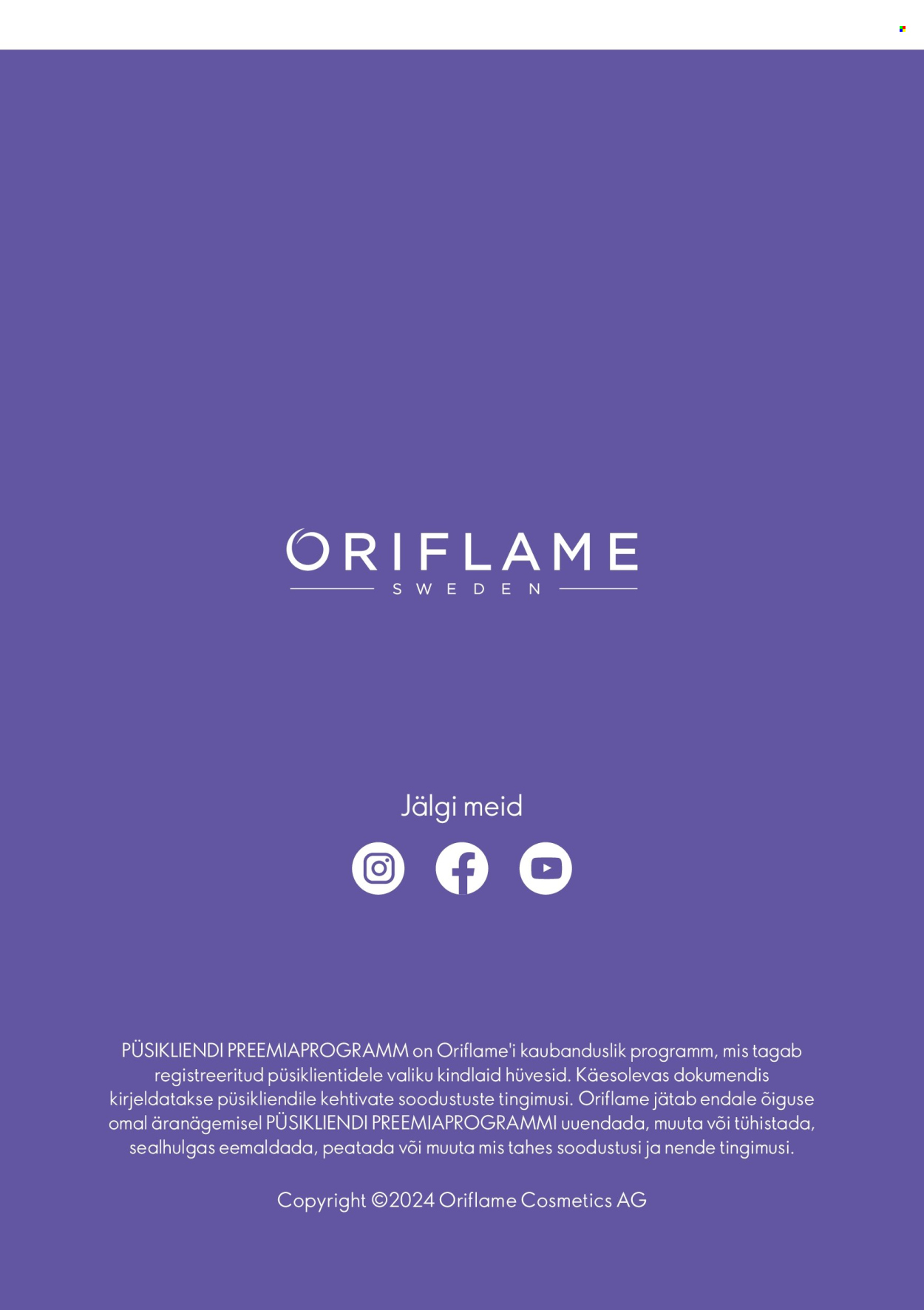 oriflame - Oriflame kliendileht - Püsikliendi Preemiaprogramm - page: 12