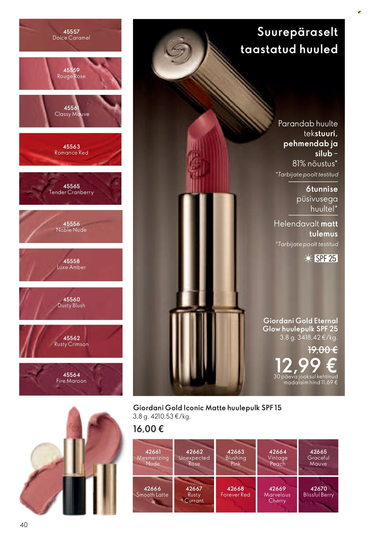 oriflame - Oriflame kliendileht - Kataloog 06 - page: 40