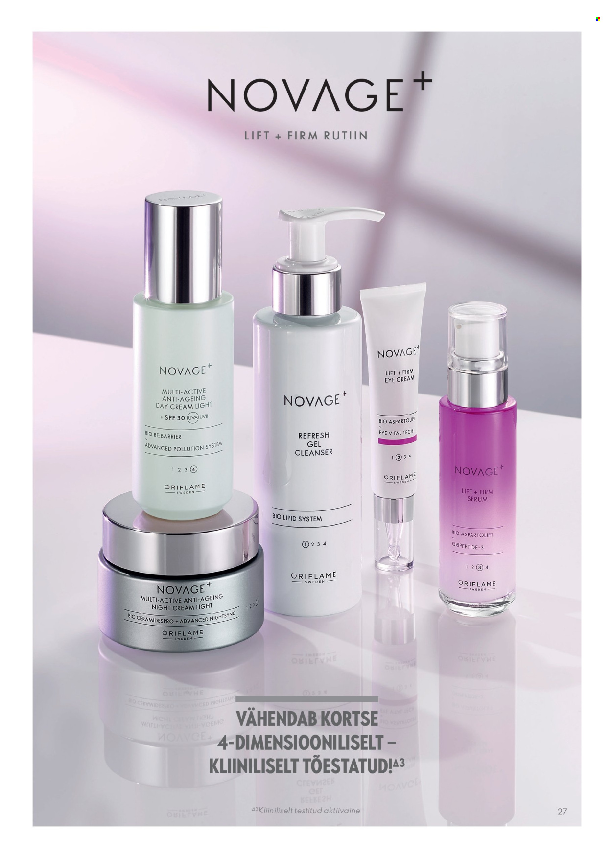 oriflame - Oriflame kliendileht - Novage+ tootejuht - page: 27