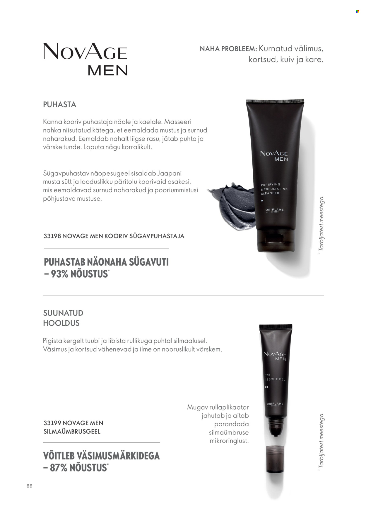 oriflame - Oriflame kliendileht - Novage+ tootejuht - page: 88