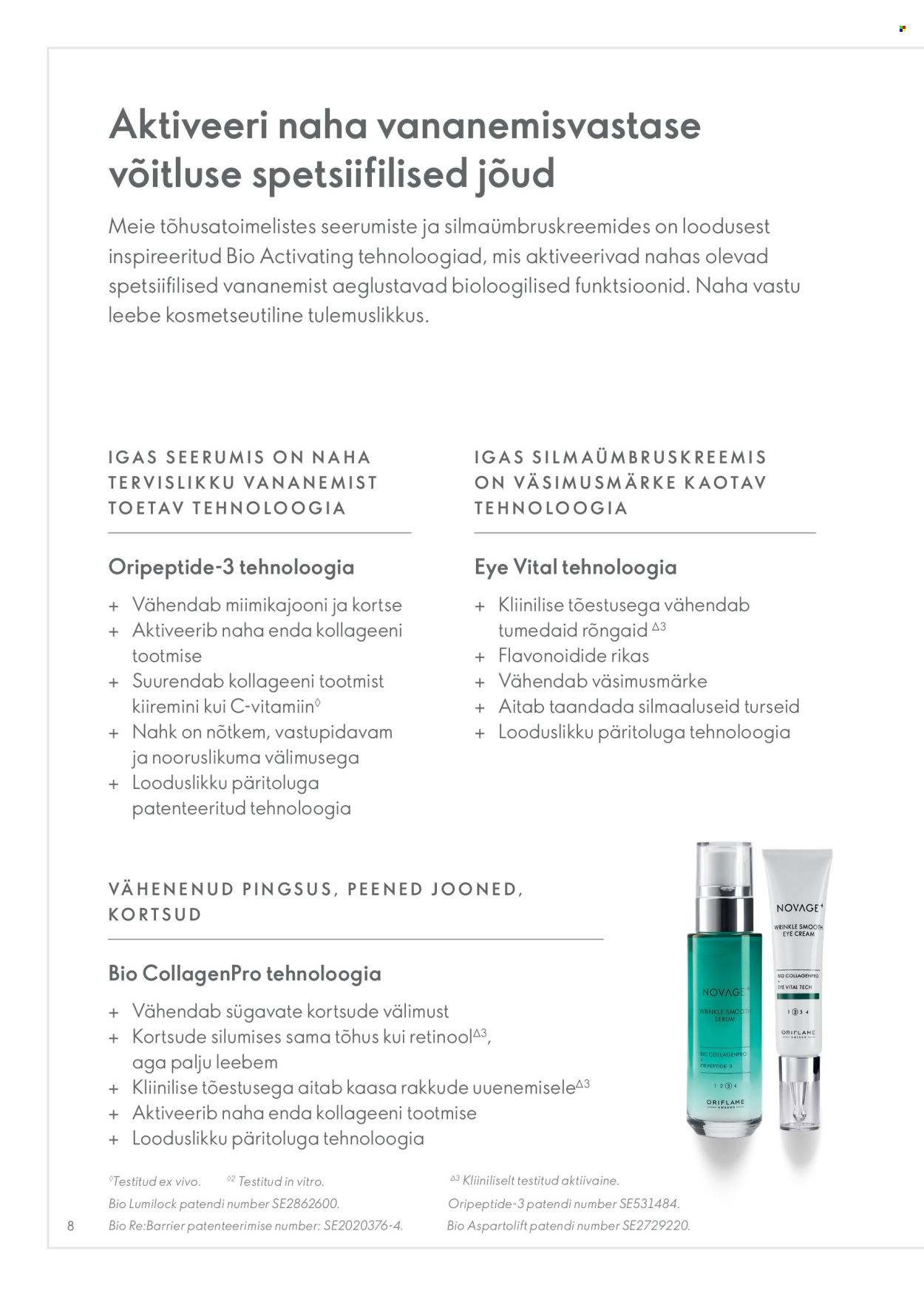 oriflame - Oriflame kliendileht - Novage+ tootejuht - page: 8