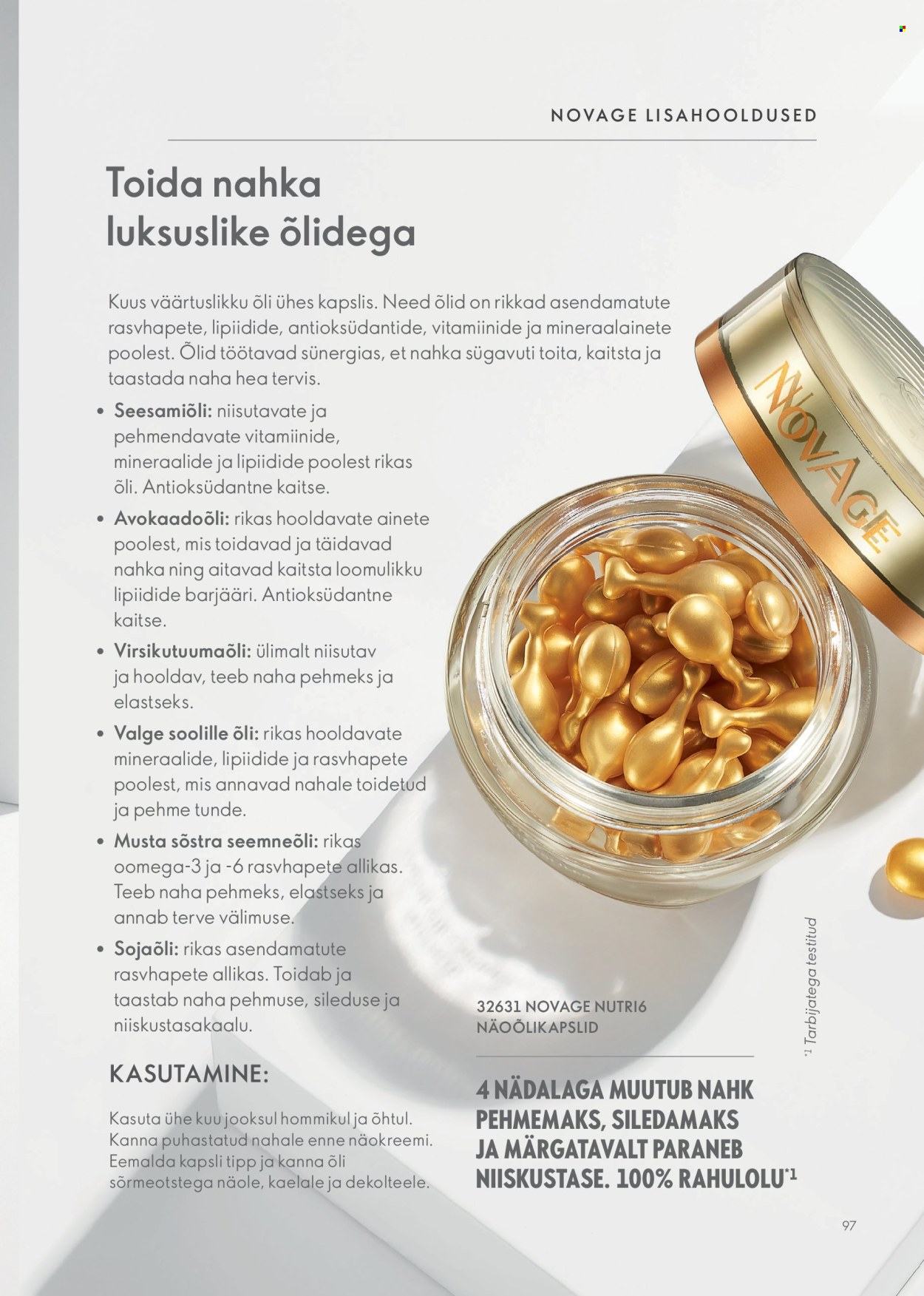 oriflame - Oriflame kliendileht - Novage+ tootejuht - page: 97