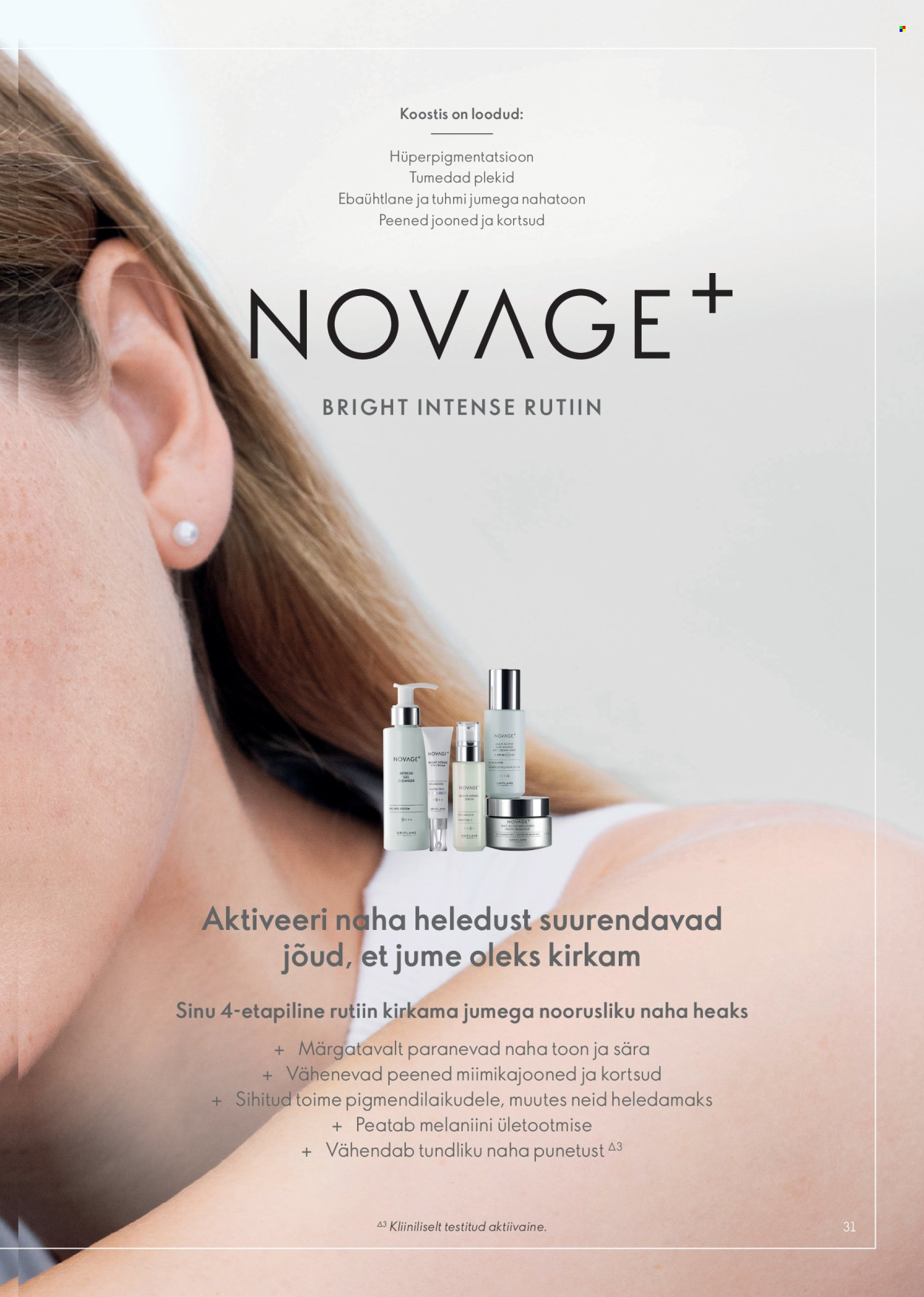 oriflame - Oriflame kliendileht - Novage+ tootejuht - page: 31