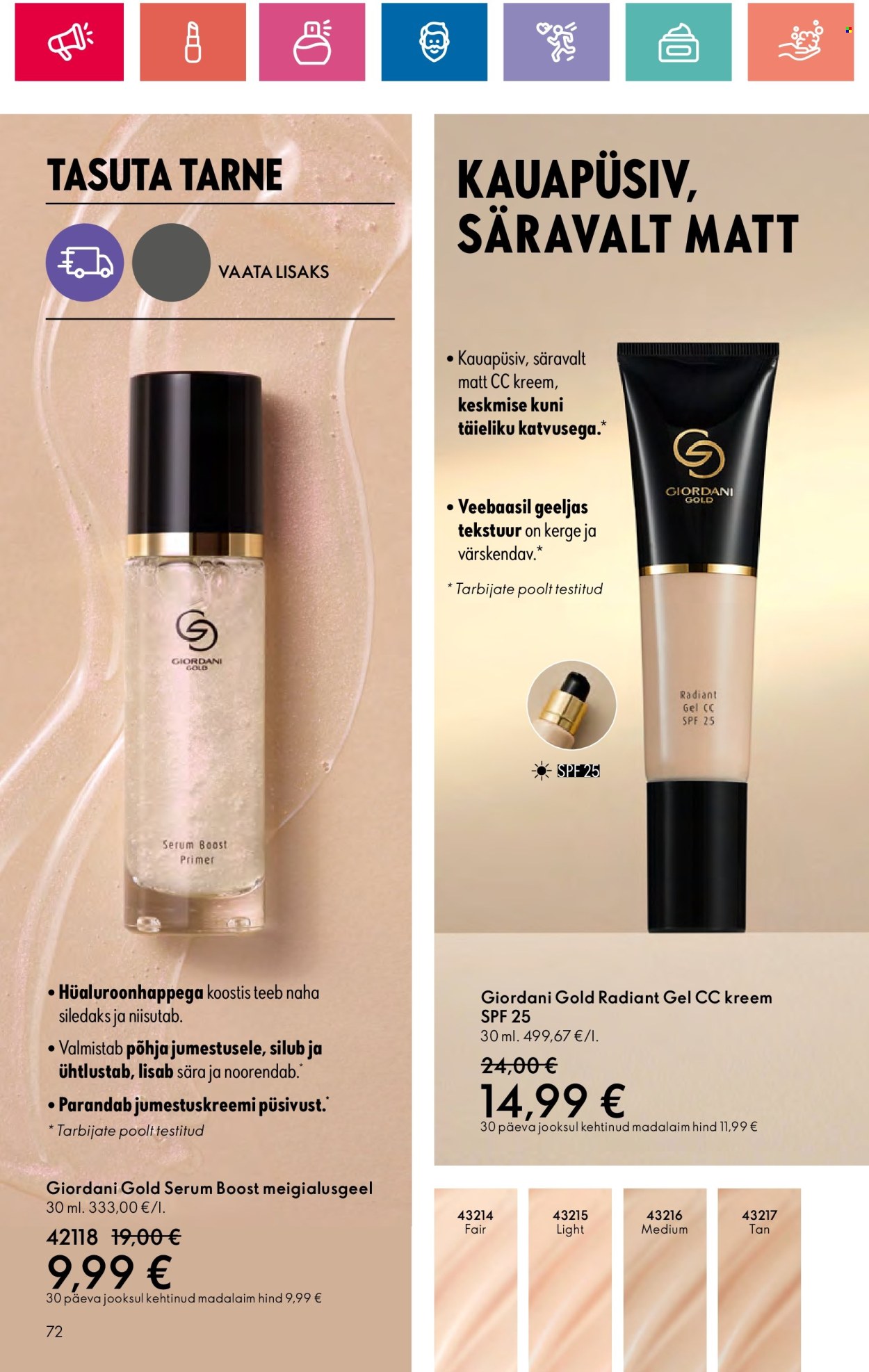 oriflame - Oriflame kliendileht - Ergutavalt Mahlane Värskus (30.05 - 19.06.2024) - page: 72