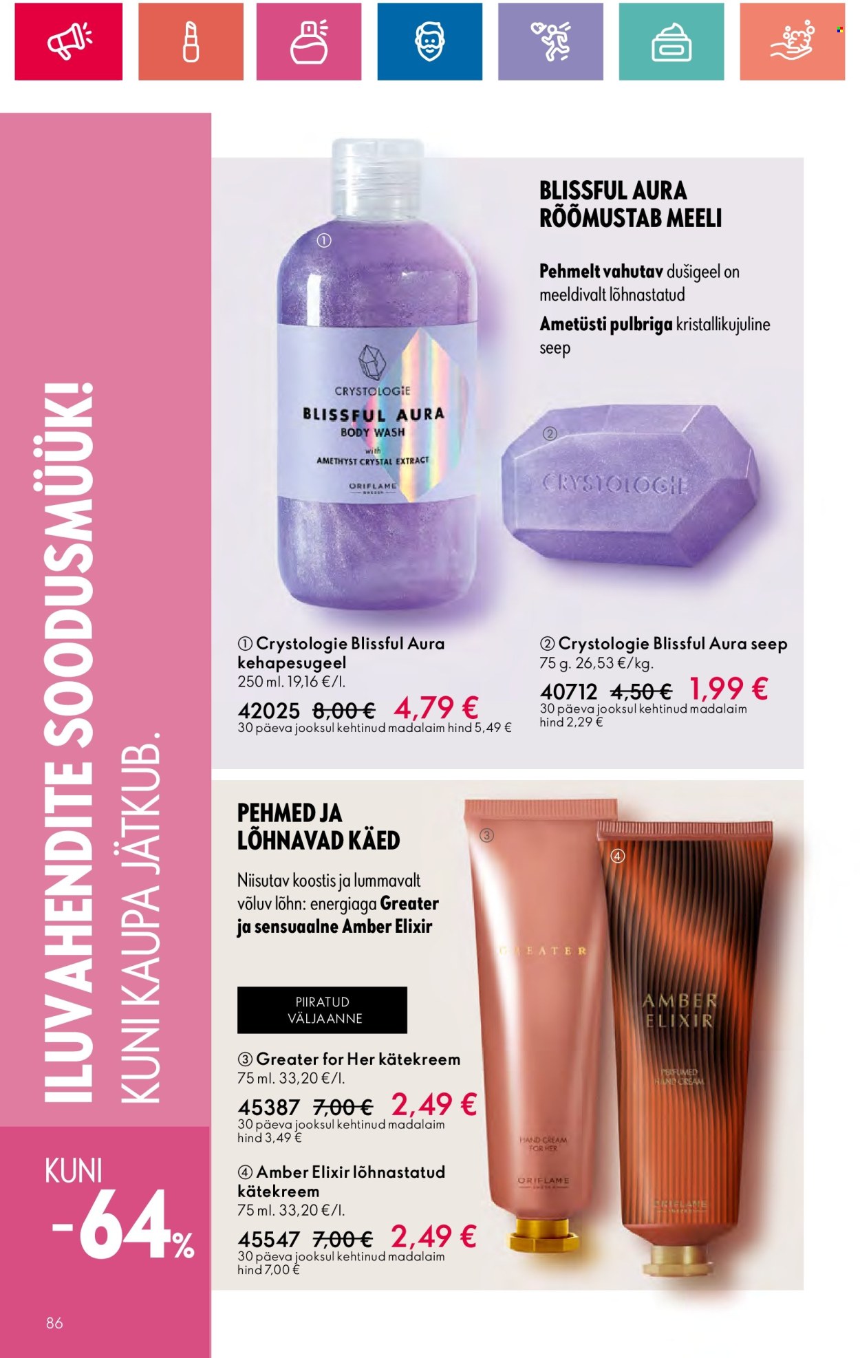 oriflame - Oriflame kliendileht - Ergutavalt Mahlane Värskus (30.05 - 19.06.2024) - page: 86