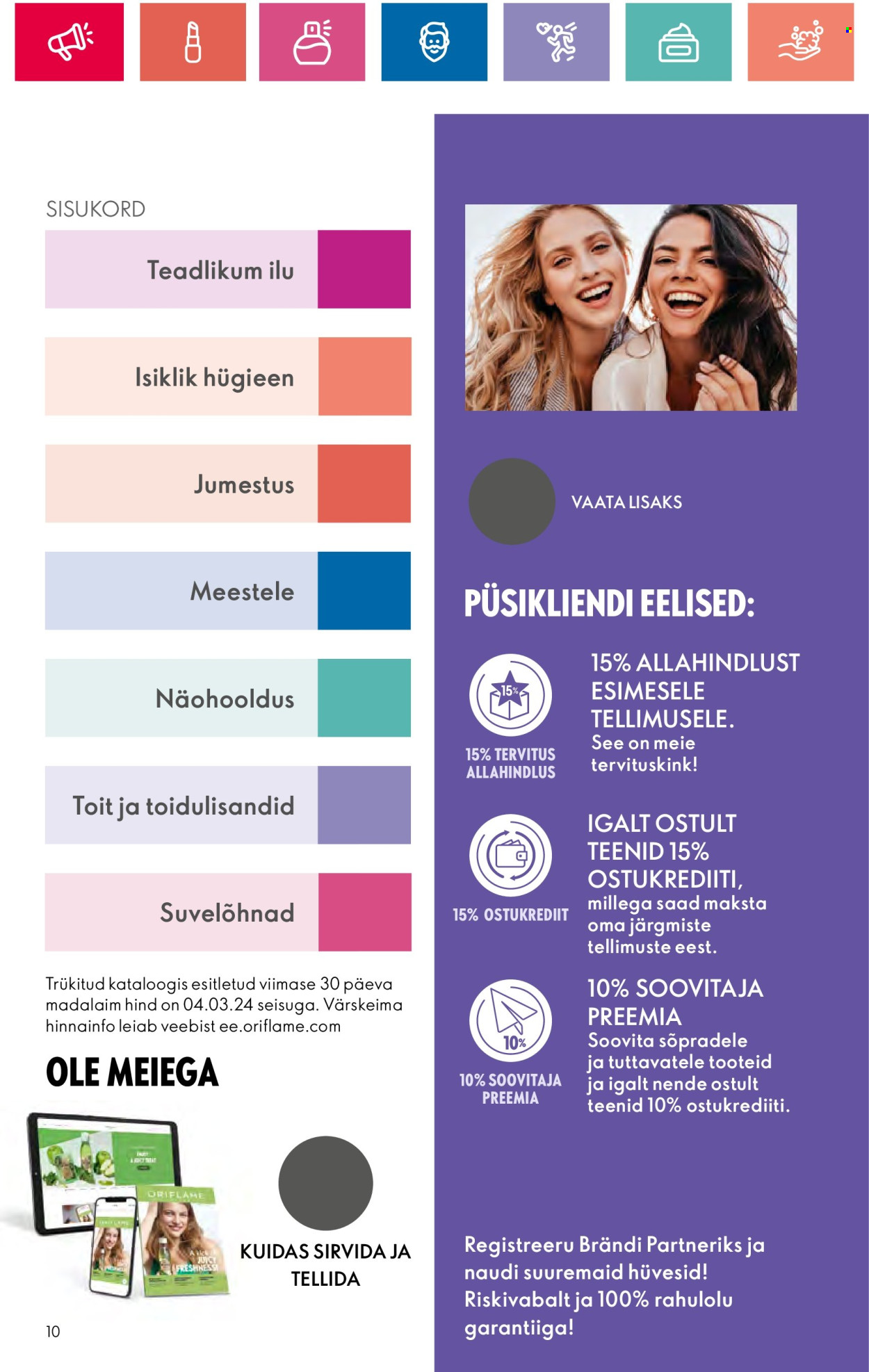 oriflame - Oriflame kliendileht - Ergutavalt Mahlane Värskus (30.05 - 19.06.2024) - page: 10