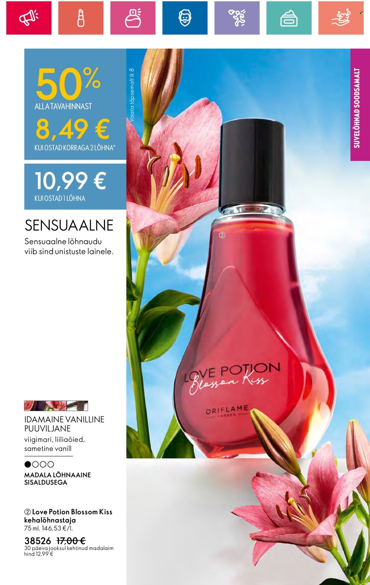 oriflame - Oriflame kliendileht - Sensuaalse (20.06 - 10.07.2024) - page: 27