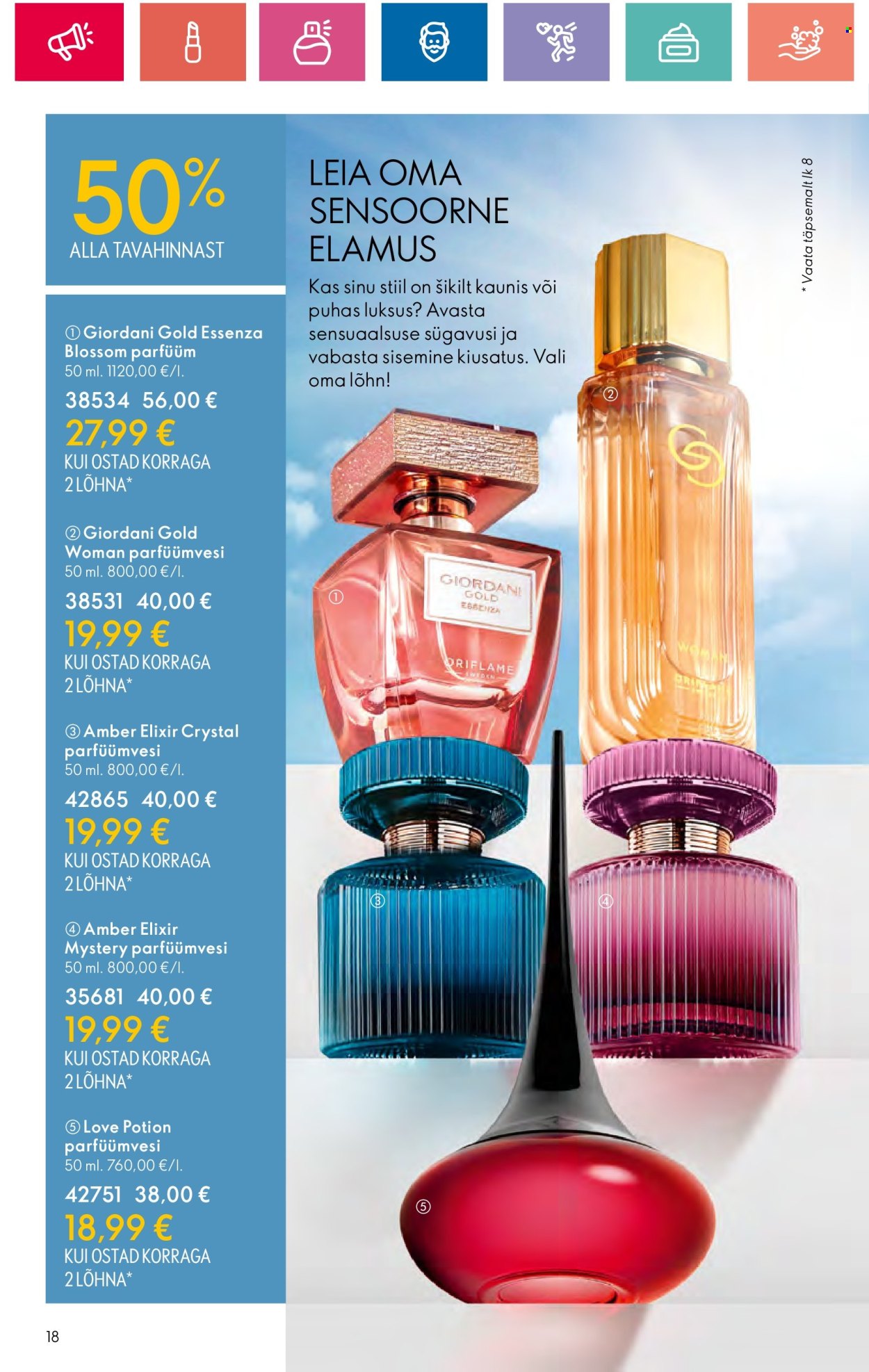 oriflame - Oriflame kliendileht - Sensuaalse (20.06 - 10.07.2024) - page: 18