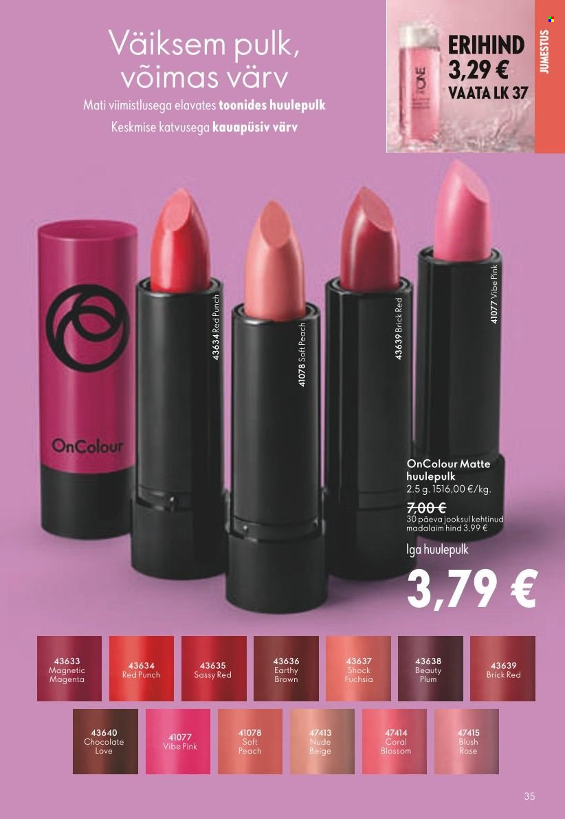 oriflame - Oriflame kliendileht - Järgmine kataloog (11.07 - 31.07.2024) - page: 35