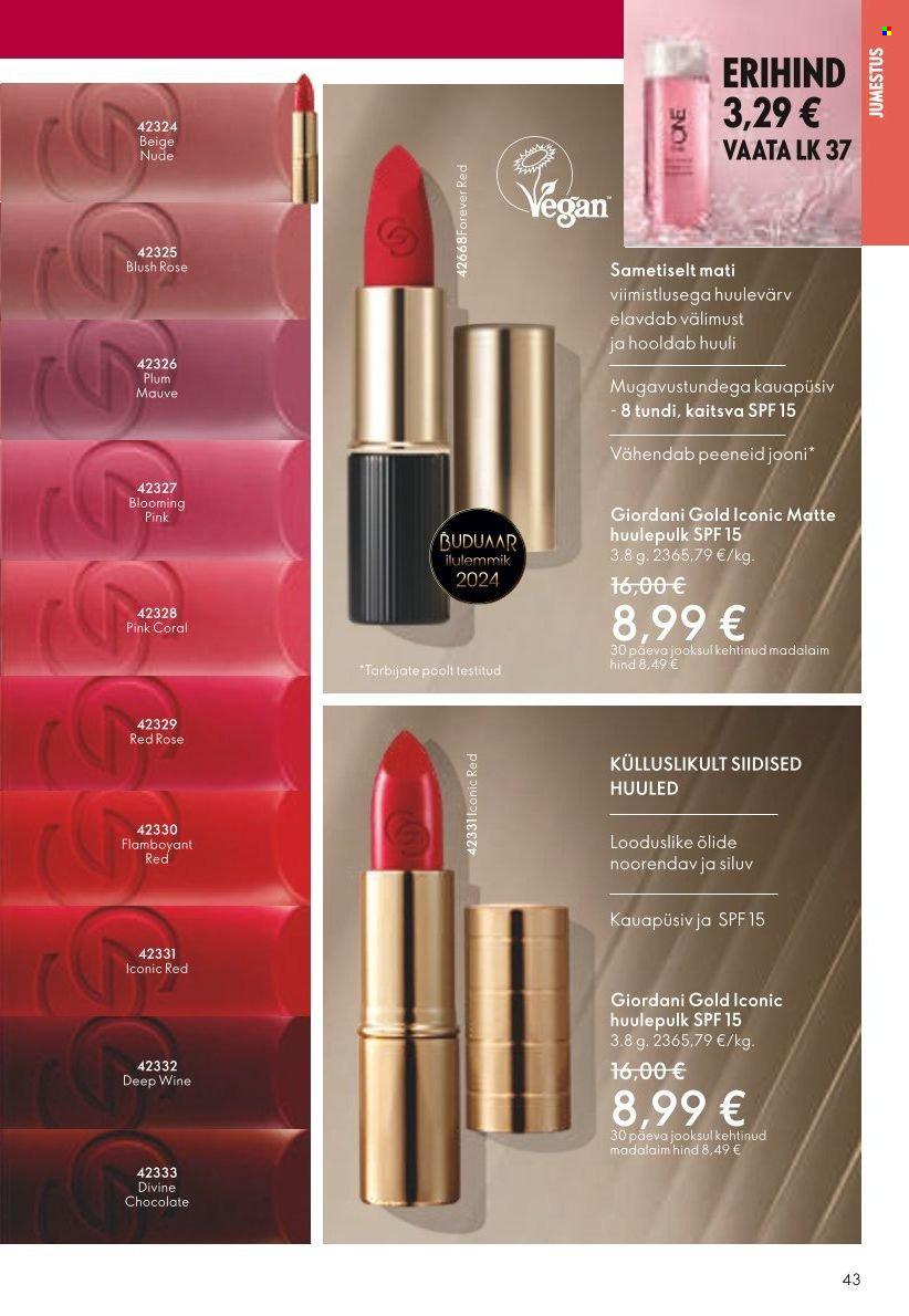 oriflame - Oriflame kliendileht - Järgmine kataloog (11.07 - 31.07.2024) - page: 43