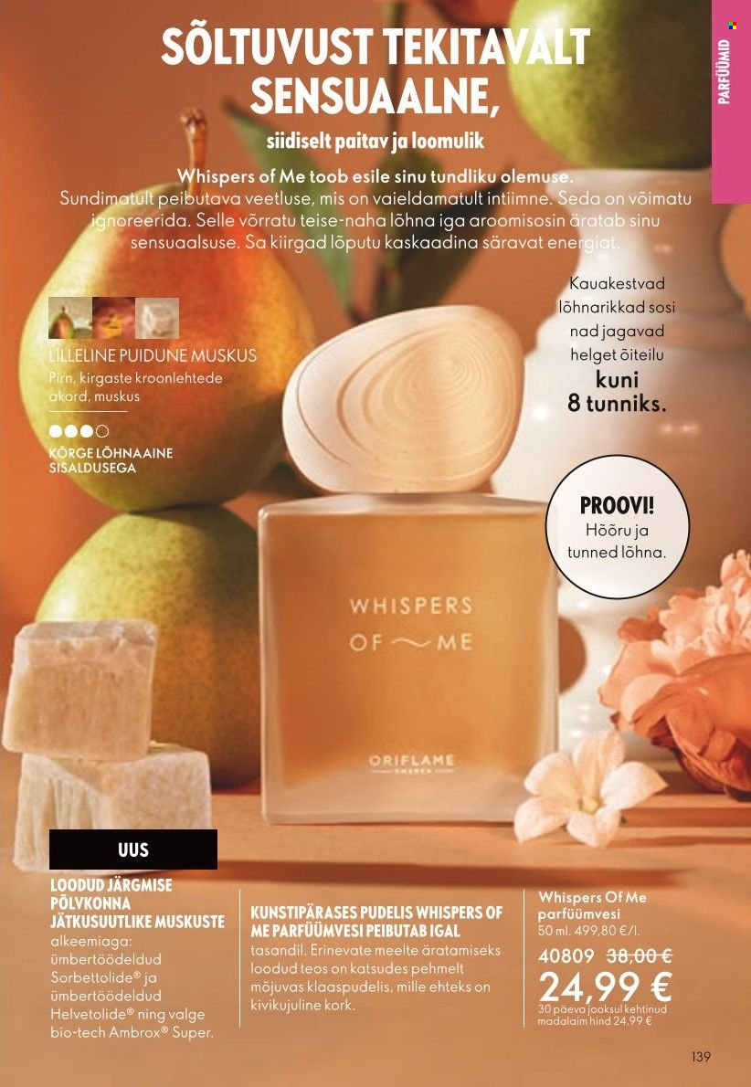 oriflame - Oriflame kliendileht - Järgmine kataloog (11.07 - 31.07.2024) - page: 139