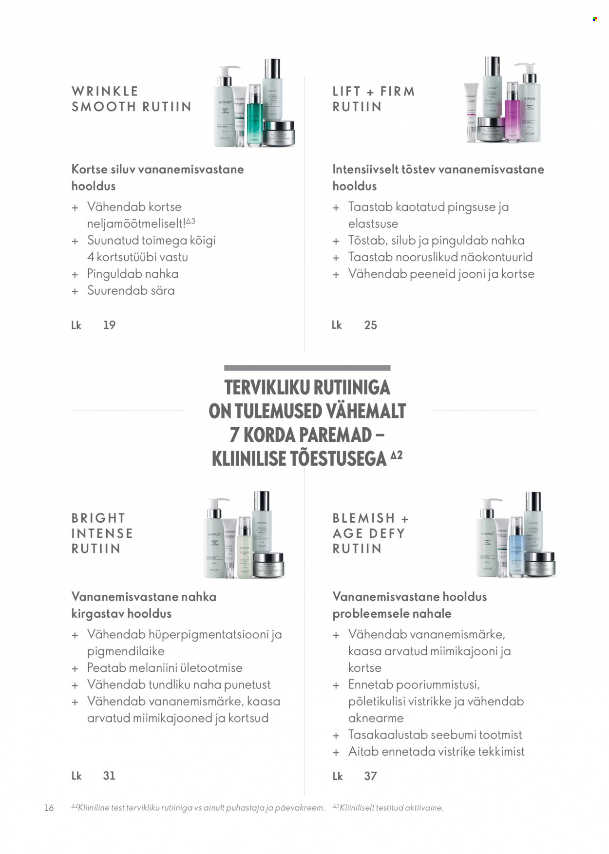 oriflame - Oriflame kliendileht - Novage+ tootejuht - page: 16