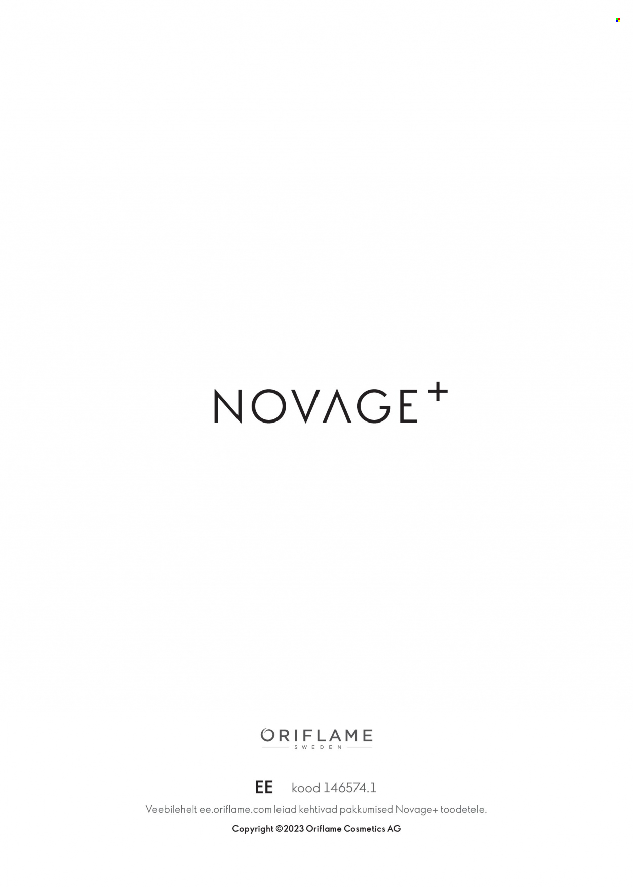 oriflame - Oriflame kliendileht - Novage+ tootejuht - page: 108