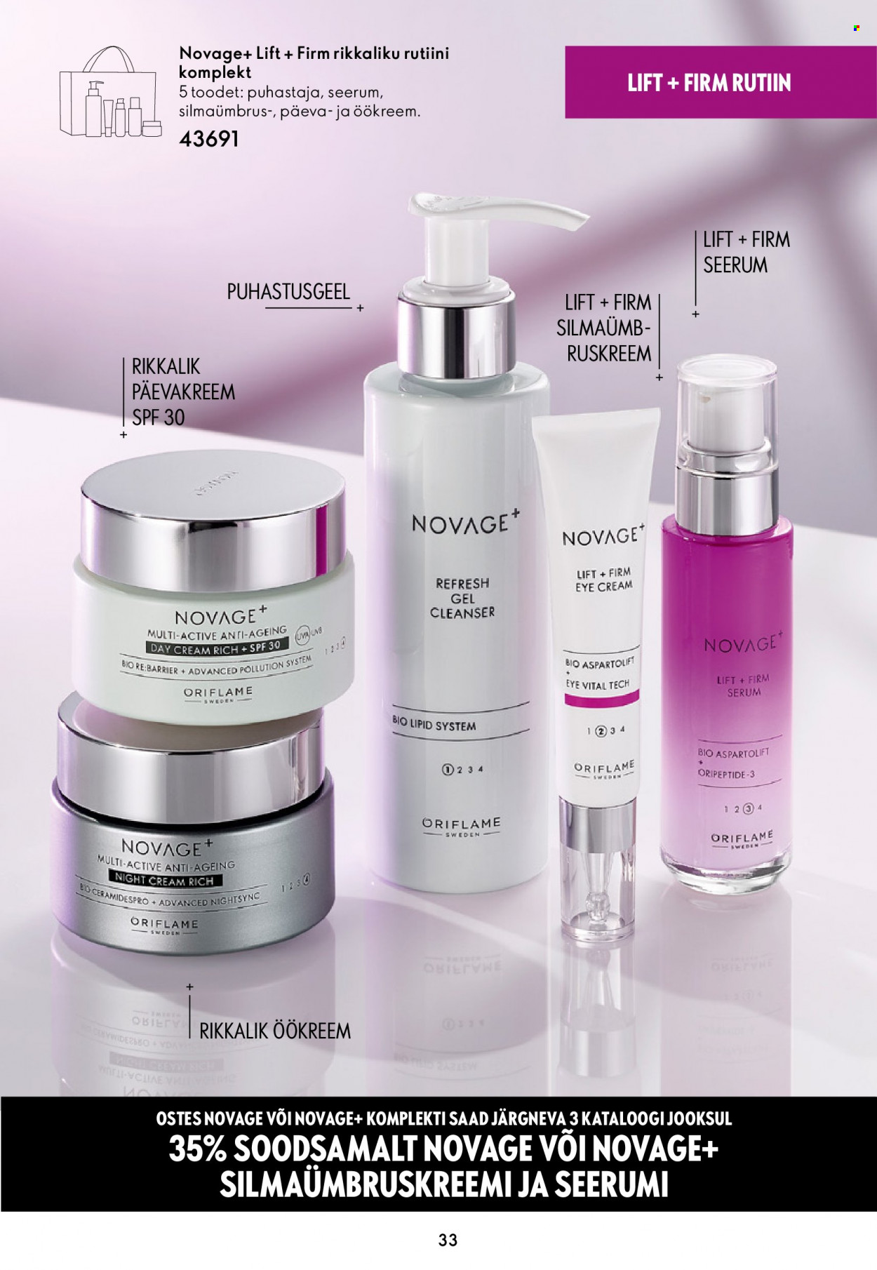 oriflame - Oriflame kliendileht - Novage+ tutvustus - page: 33 oriflame - Oriflame kliendileht - Novage+ tutvustus - page: 33