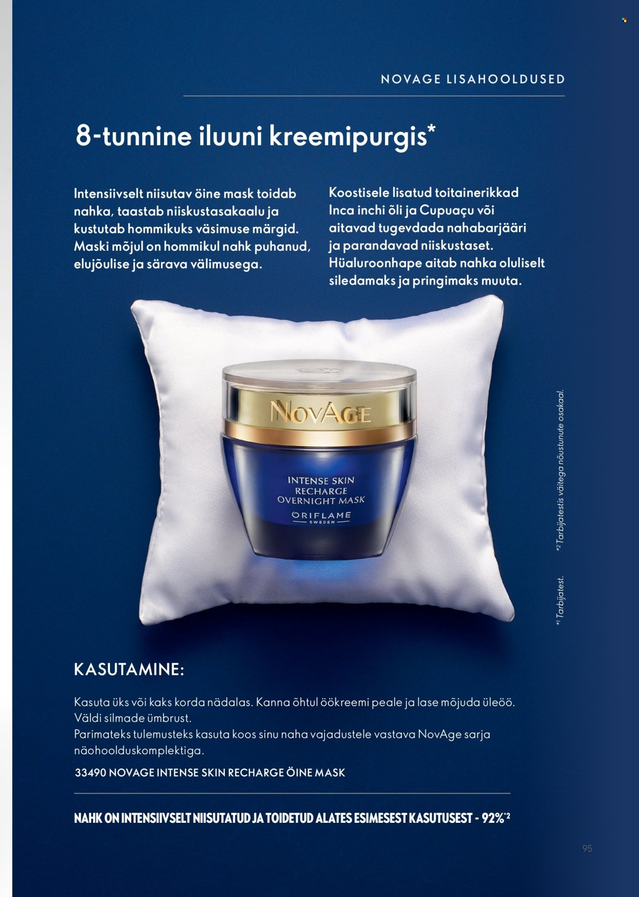 oriflame - Oriflame kliendileht - Novage+ tootejuht - page: 95