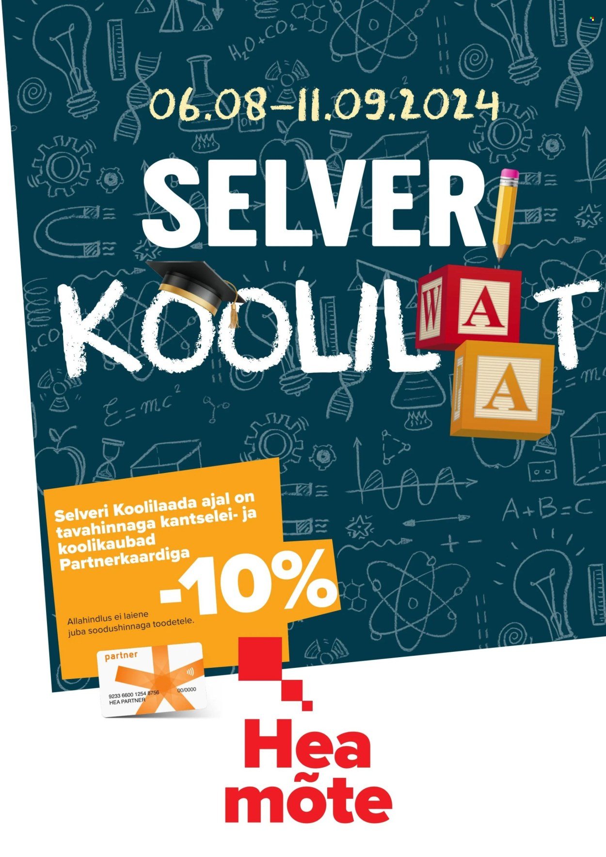 selver - Selver kliendileht - Koolilaat (6.08 - 11.09.2024)