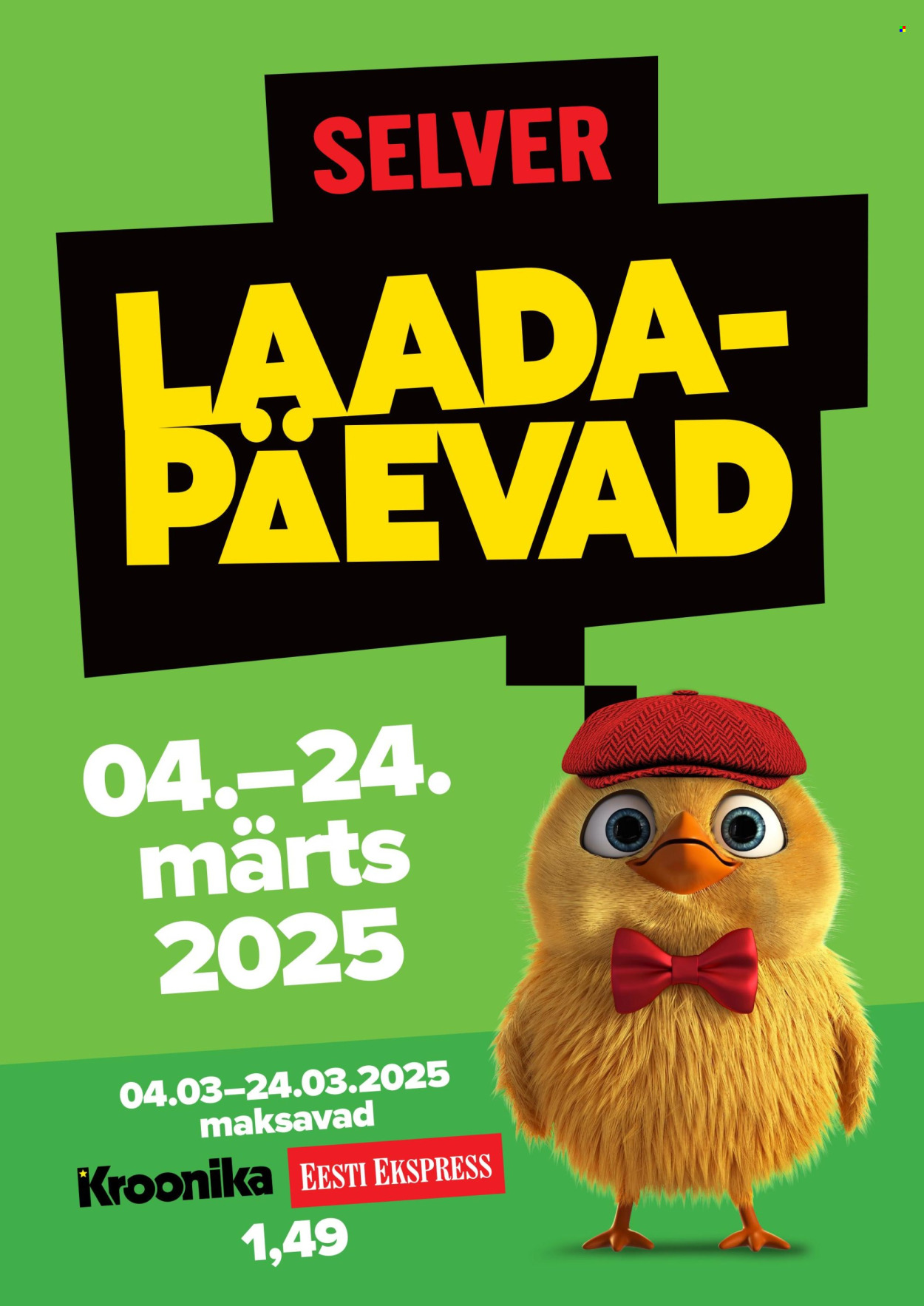 selver - Selver kliendileht - Laadapäevad (4.03 - 24.03.2025)