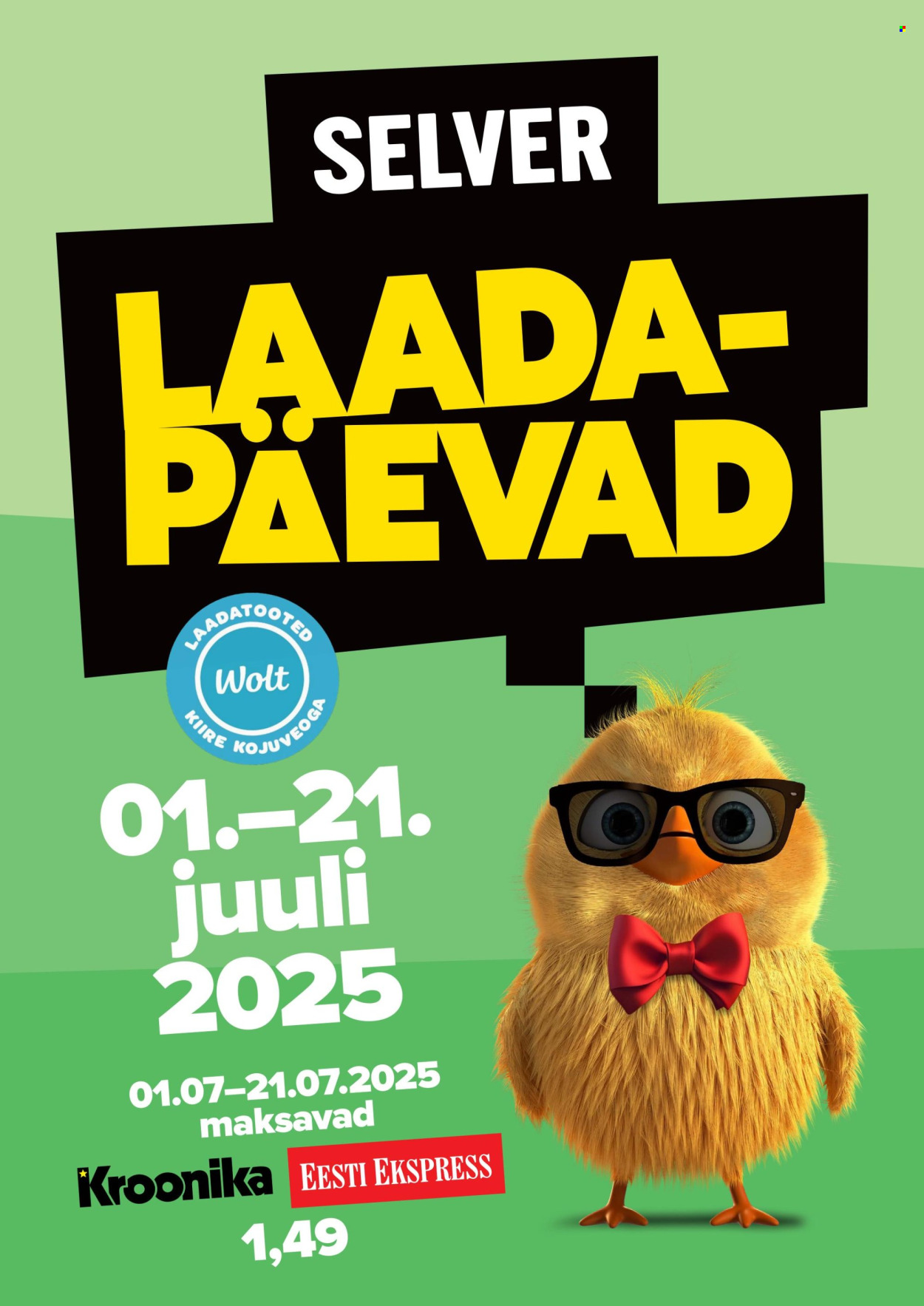 selver - Selver kliendileht - Selveri Laadapäevad (1.07 - 21.07.2025)