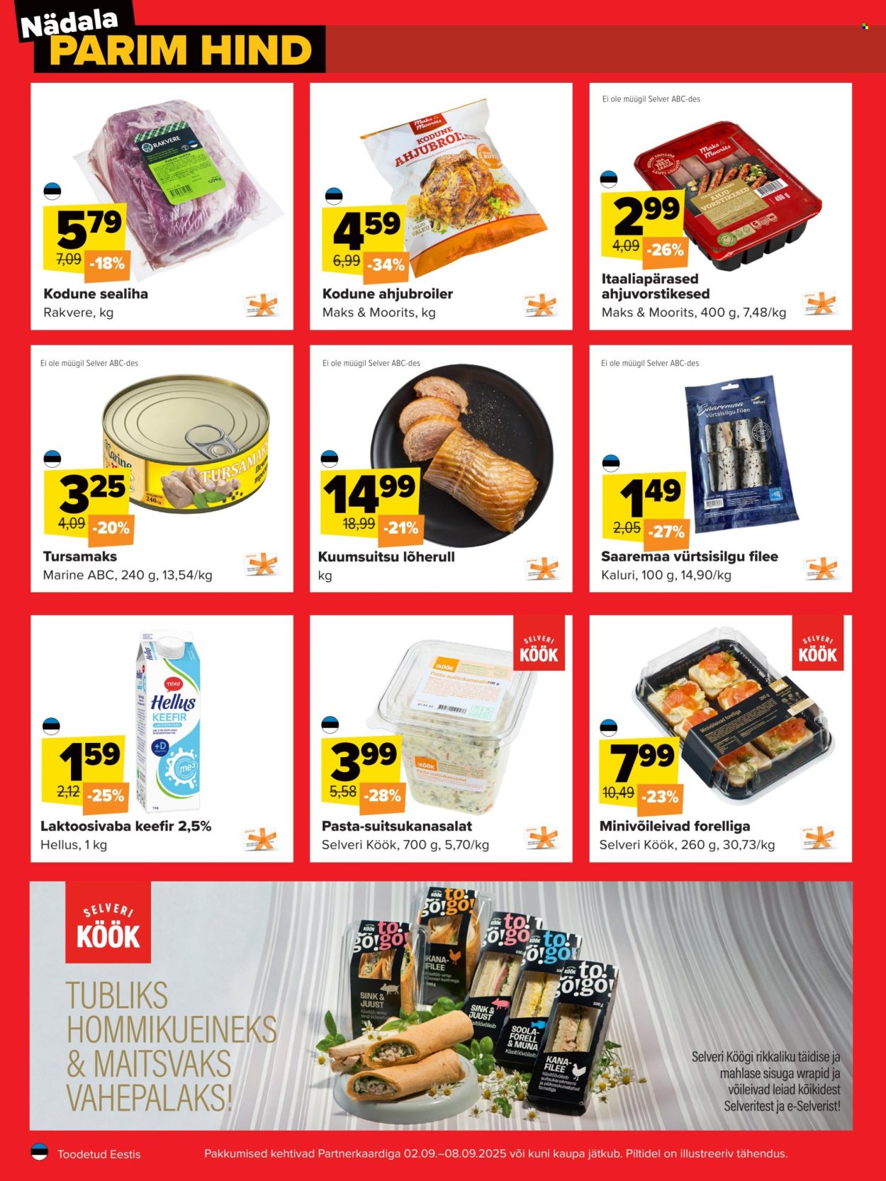 selver - Selver kliendileht - Nädala parim hind (2.09 - 8.09.2025) - page: 2