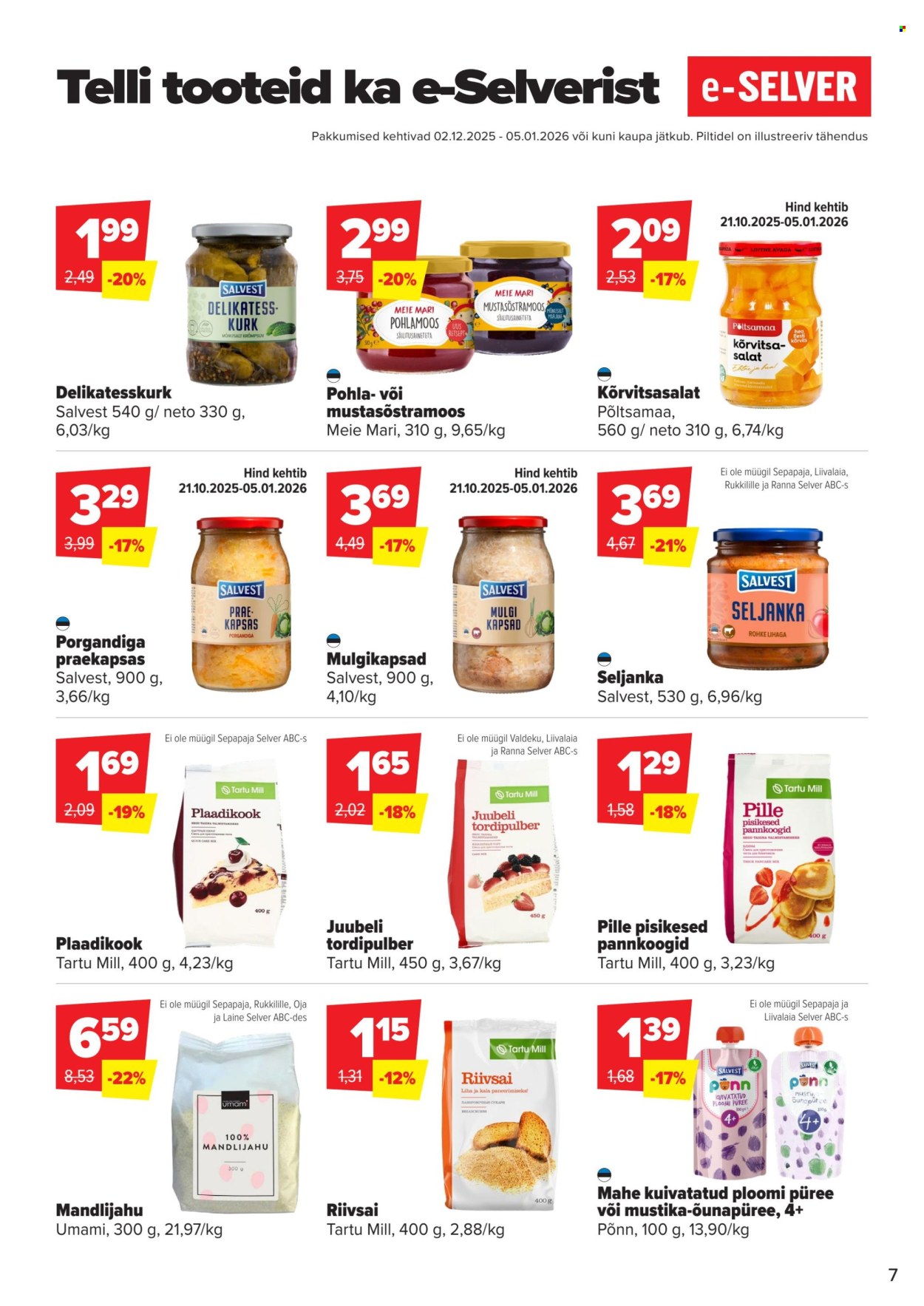 selver - Selver kliendileht - Hea Mõte (2.12.2025 - 5.01.2026) - page: 7