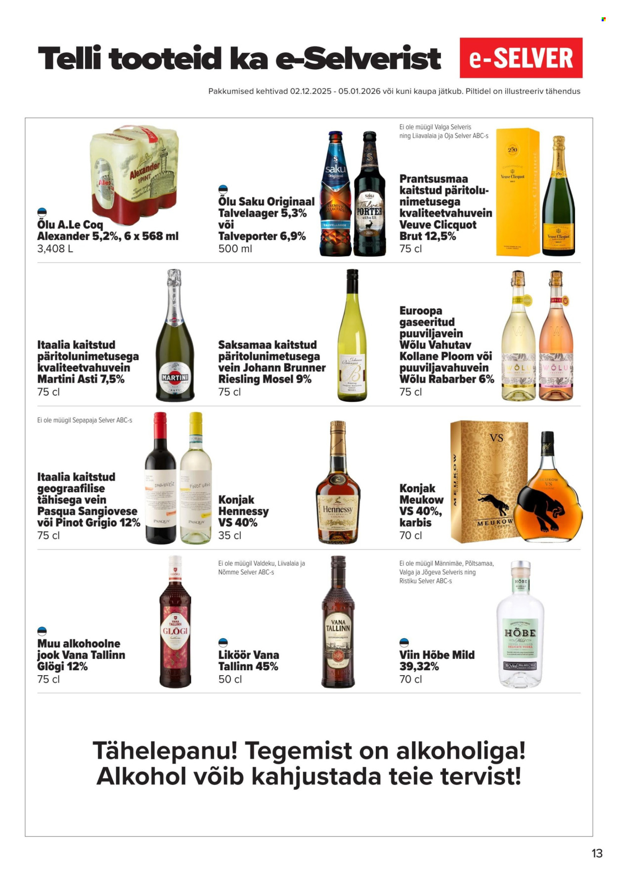 selver - Selver kliendileht - Hea Mõte (2.12.2025 - 5.01.2026) - page: 13