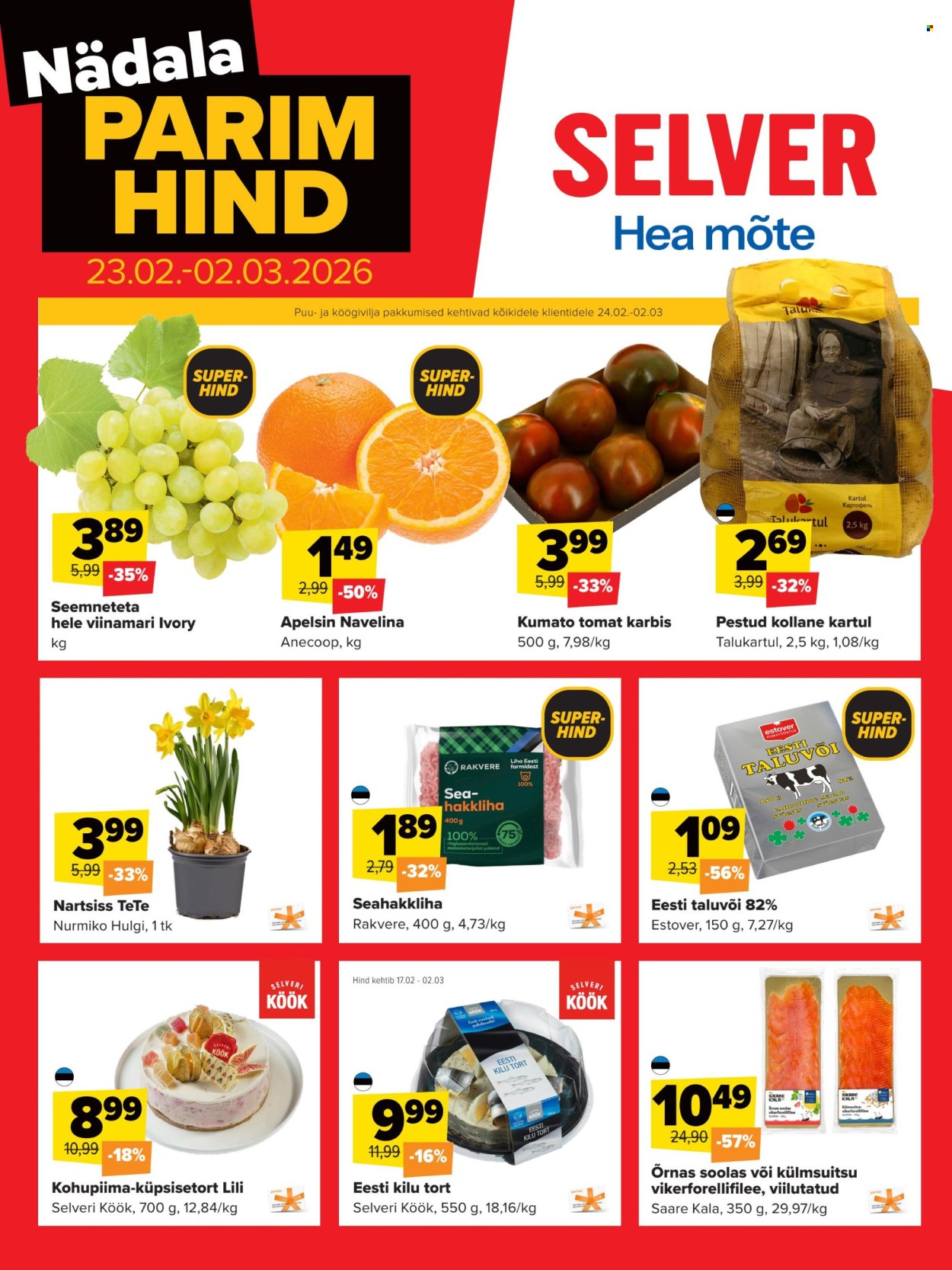 selver - Selver kliendileht - Nädala parim hind (23.02 - 2.03.2026)