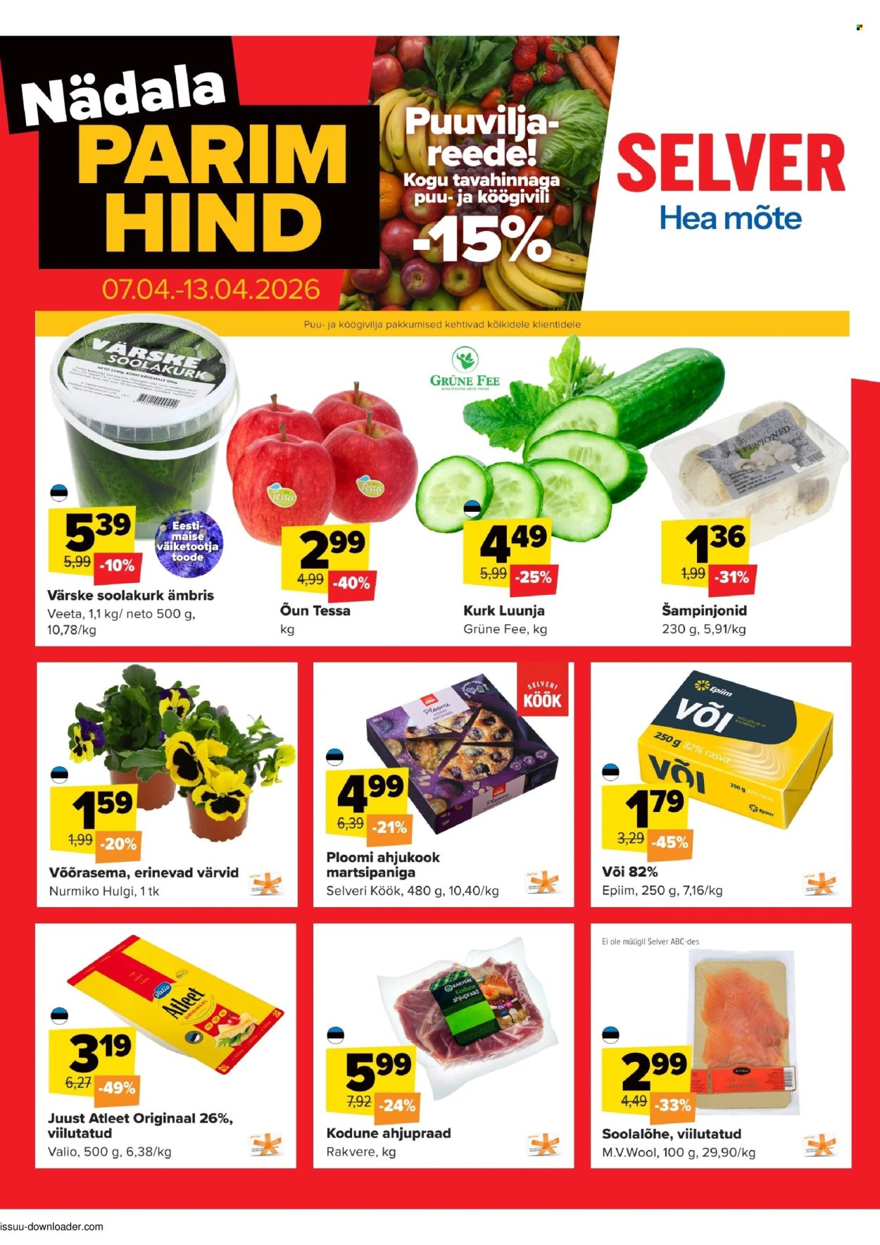 selver - Selver kliendileht - Nädala parim hind (7.04 - 13.04.2026)