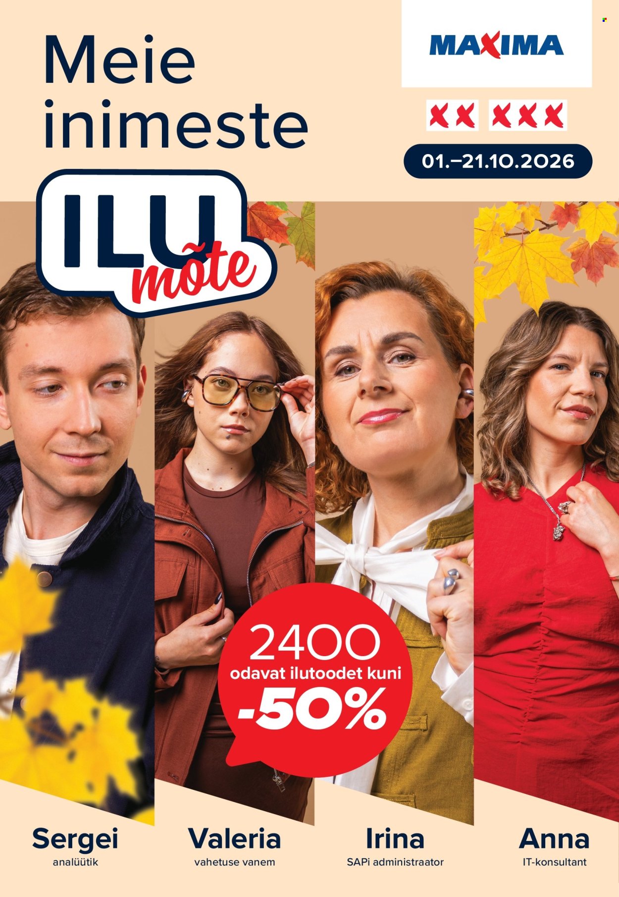 maxima - Maxima kliendileht (1.10 - 21.10.2026)