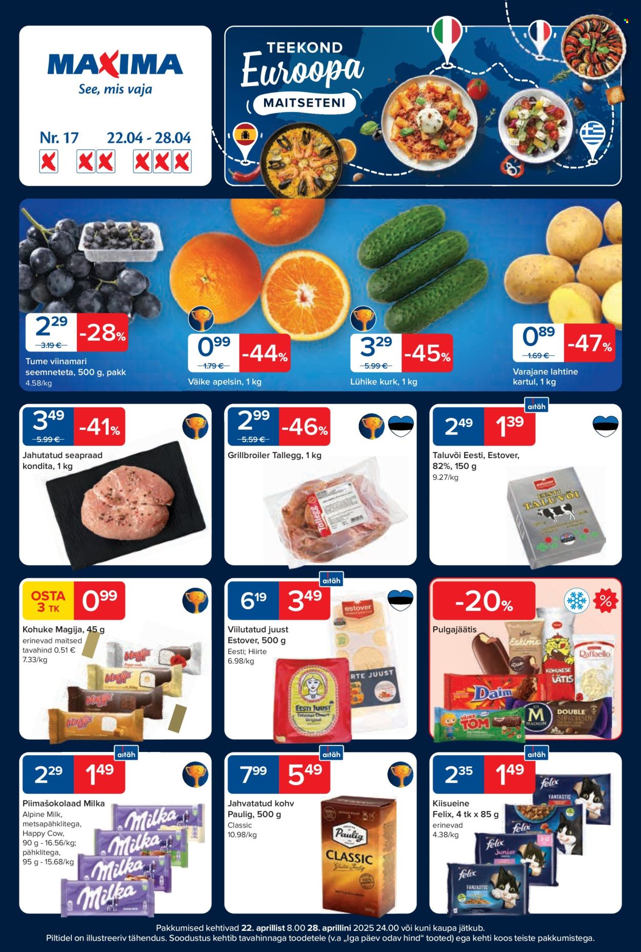maxima - Maxima kliendileht - Maxima kliendileht nr 17. (22.04 - 28.04.2025)