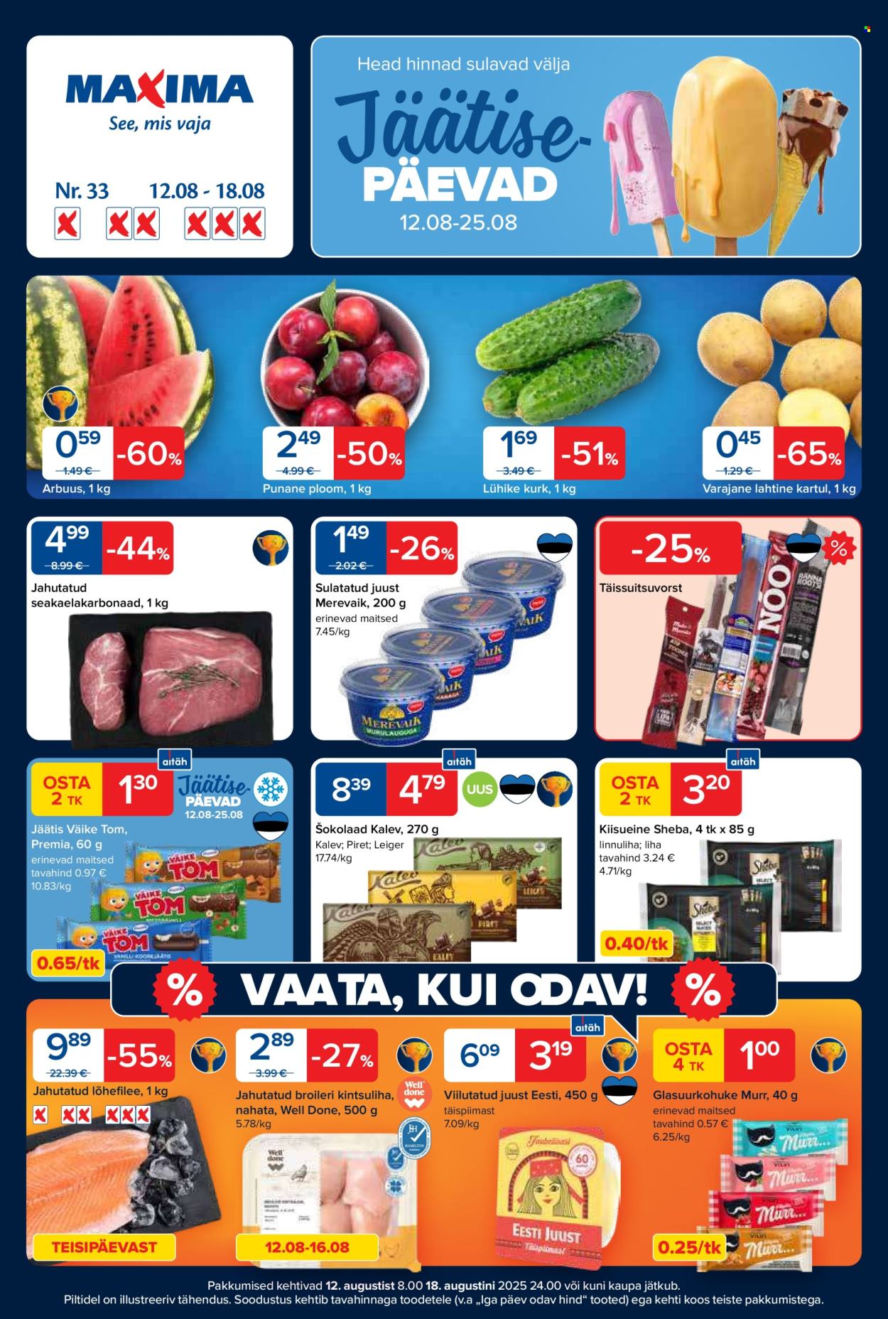 maxima - Maxima kliendileht - Maxima kliendileht nr. 33 (12.08 - 18.08.2025)