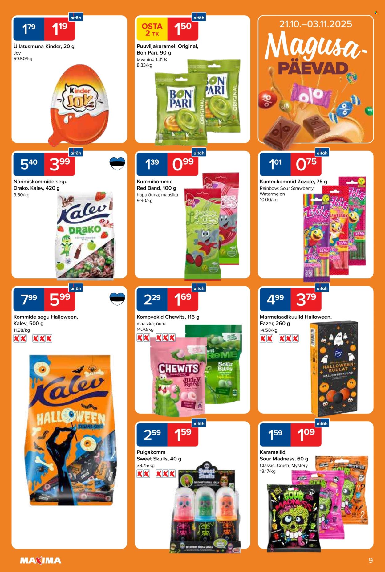 maxima - Maxima kliendileht - Maxima kliendileht nr. 44 (28.10 - 3.11.2025) - page: 9