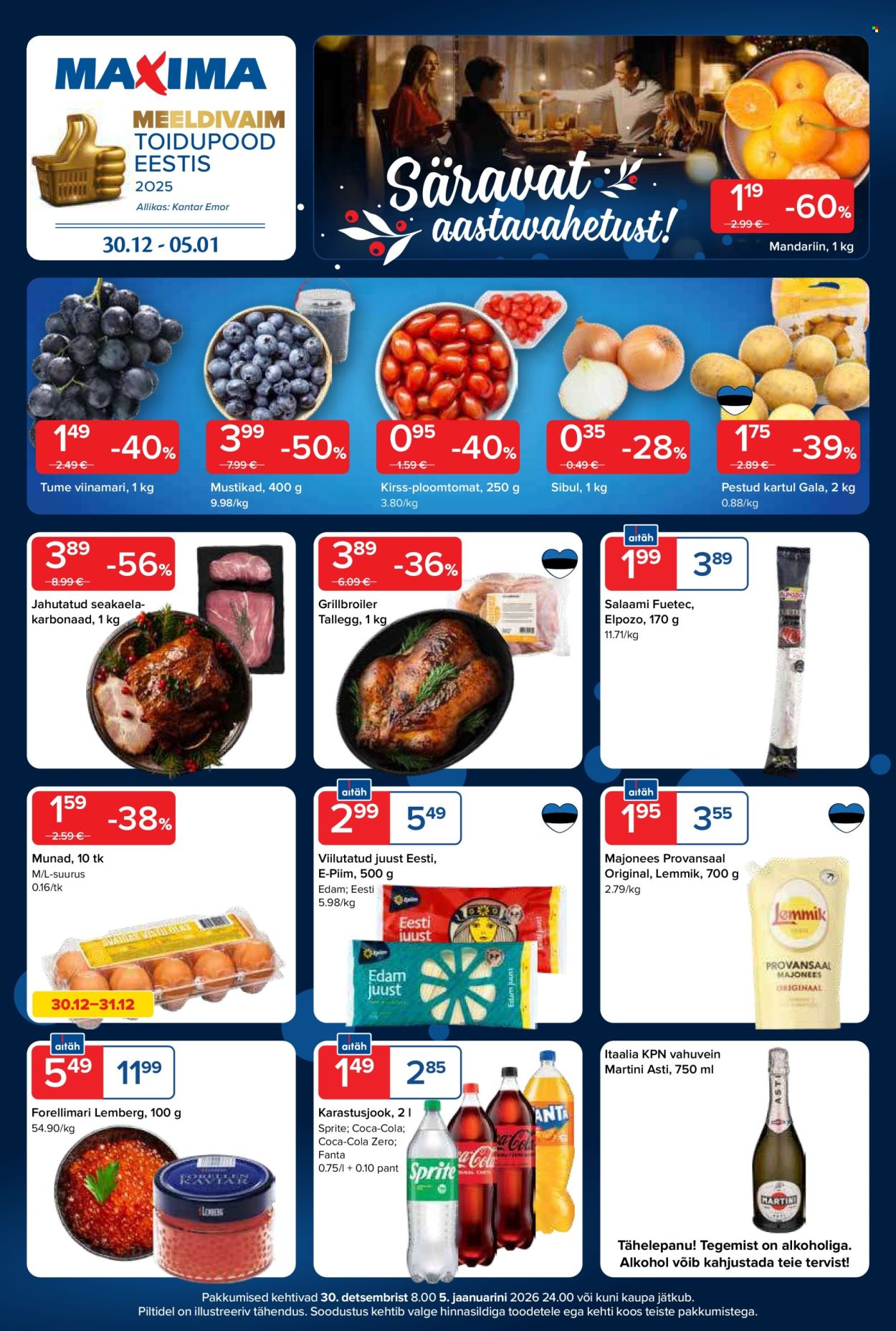 maxima - Maxima kliendileht - Maxima kliendileht nr. 1 (30.12.2025 - 5.01.2026)
