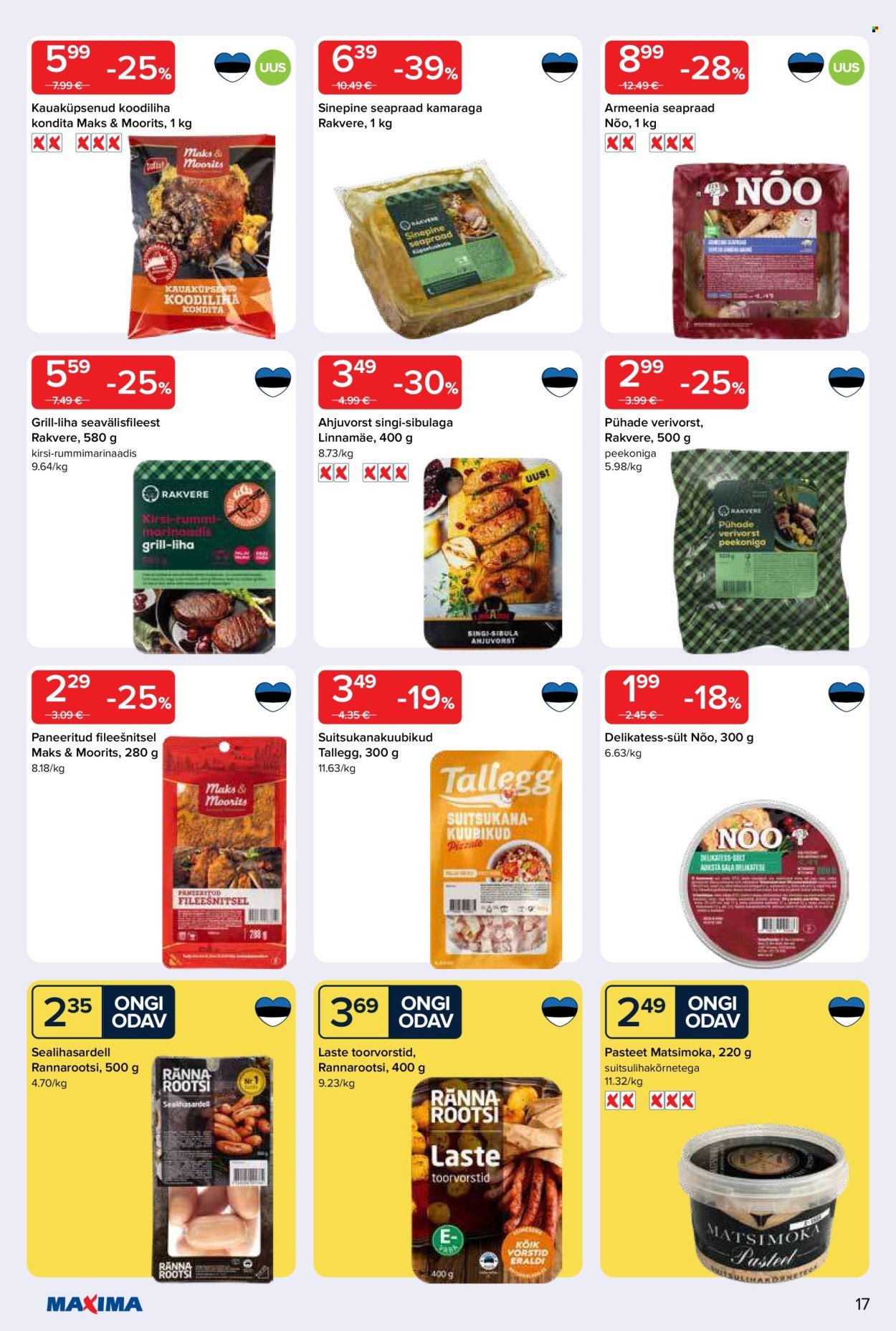 maxima - Maxima kliendileht - Maxima kliendileht nr. 1 (30.12.2025 - 5.01.2026) - page: 17