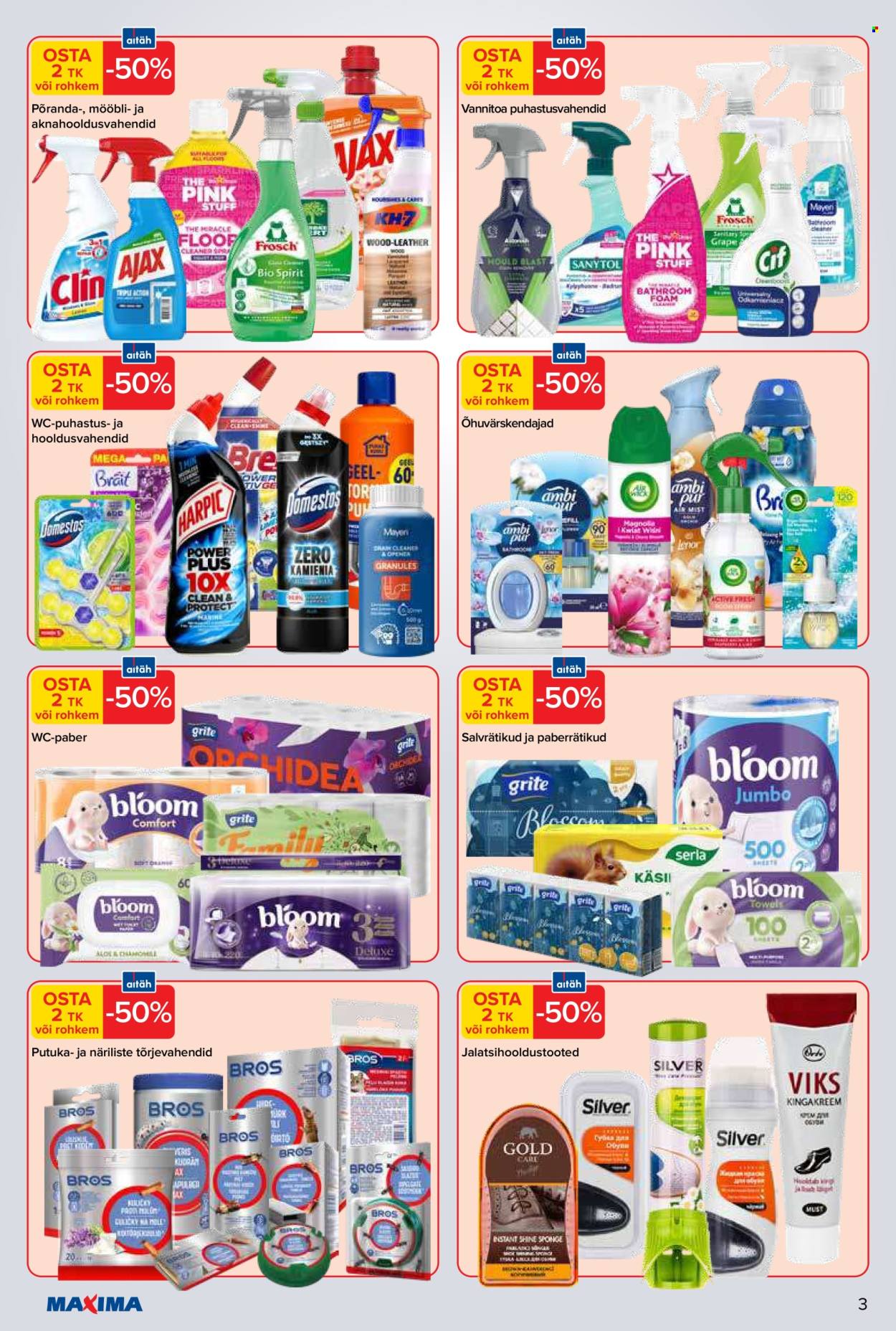 maxima - Maxima kliendileht - -50% kodukeemia ja paberitooted (26.03 - 28.03.2026) - page: 2