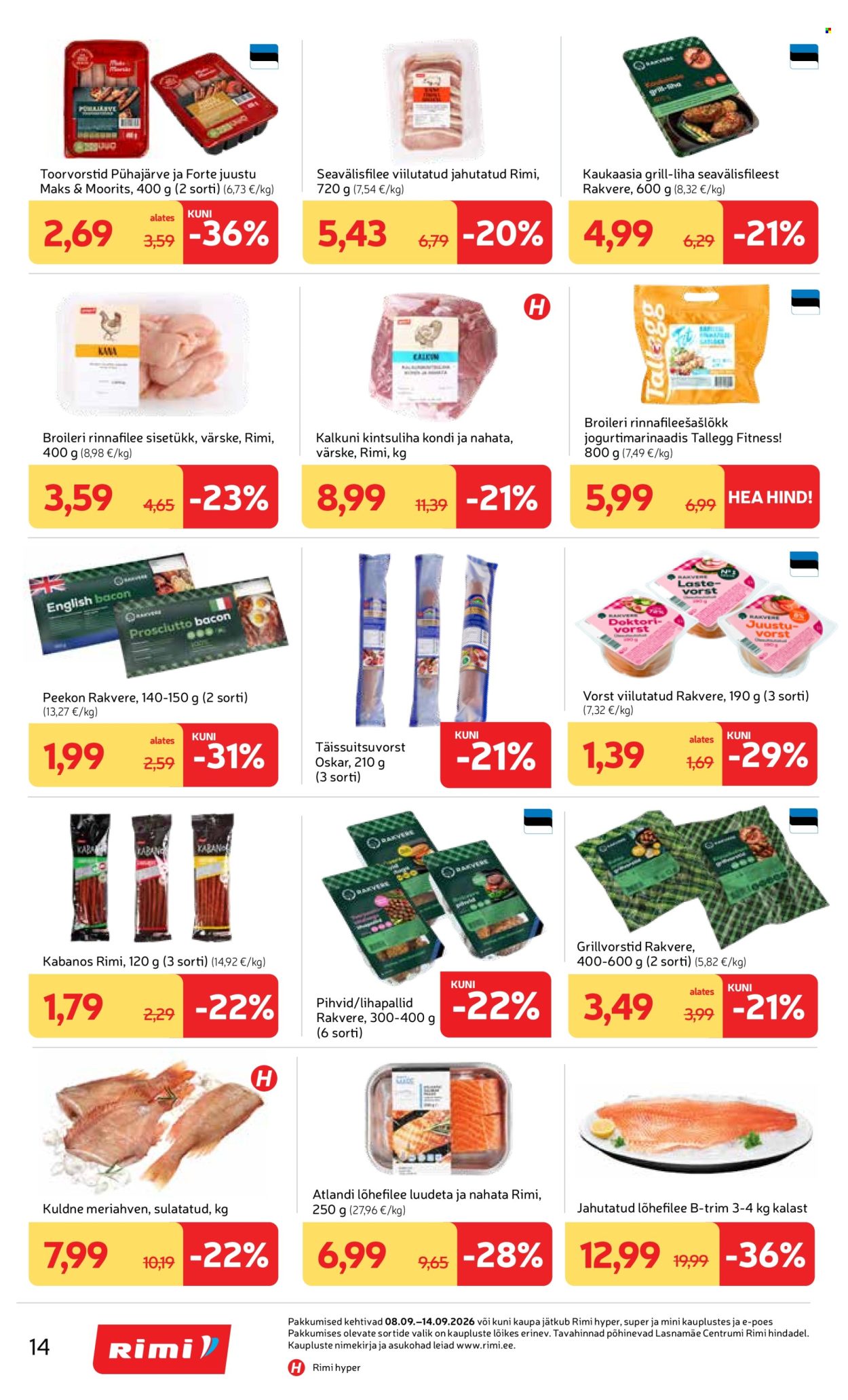 rimi - Rimi kliendileht (8.09 - 14.09.2026) - page: 14