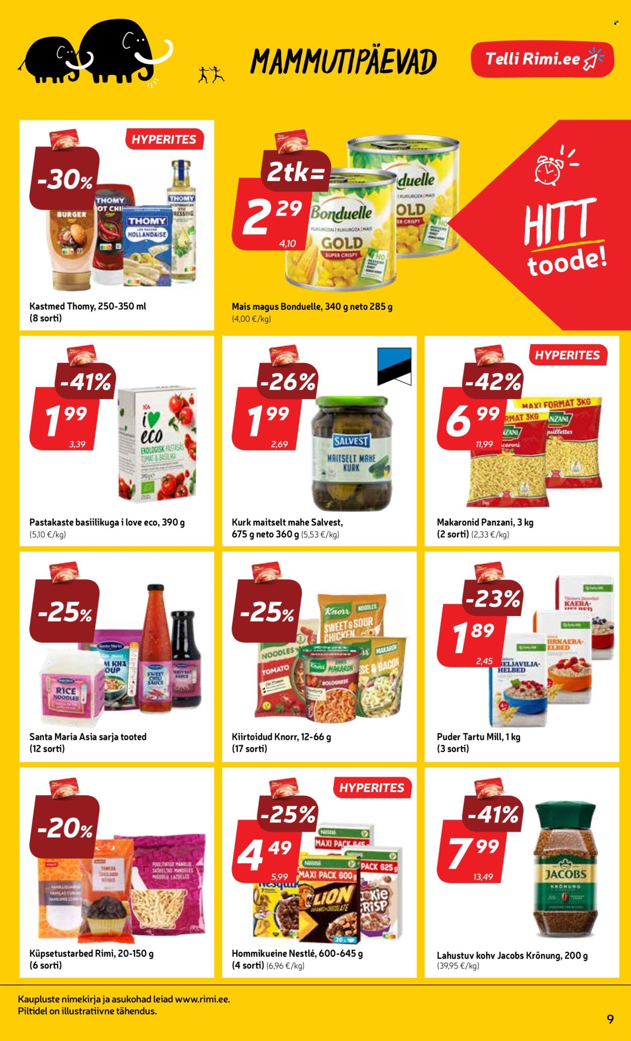 rimi - Rimi kliendileht - Mammutipäevad (29.04 - 5.05.2025) - page: 9