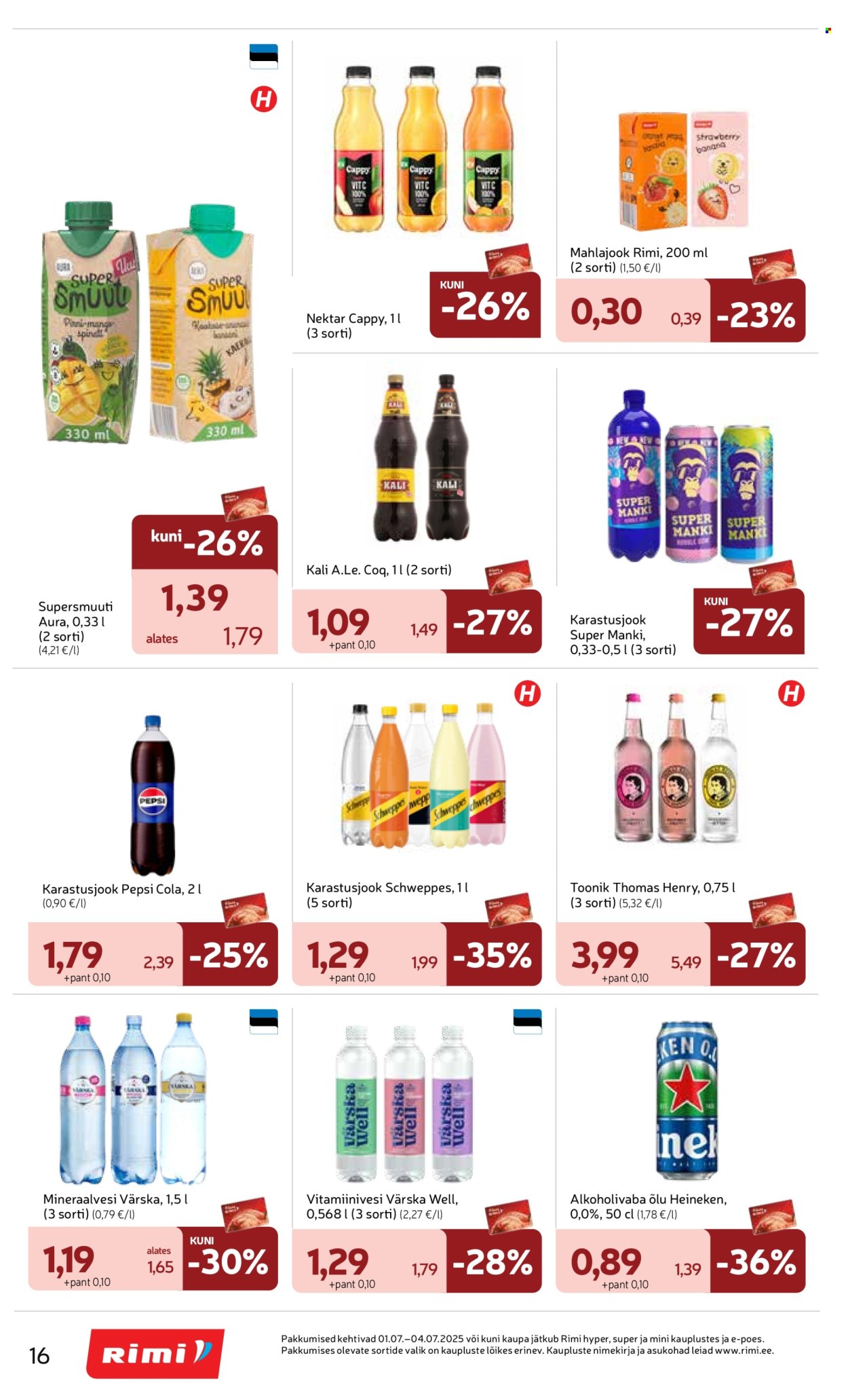 rimi - Rimi kliendileht - tudish - piip (1.07 - 7.07.2025) - page: 16