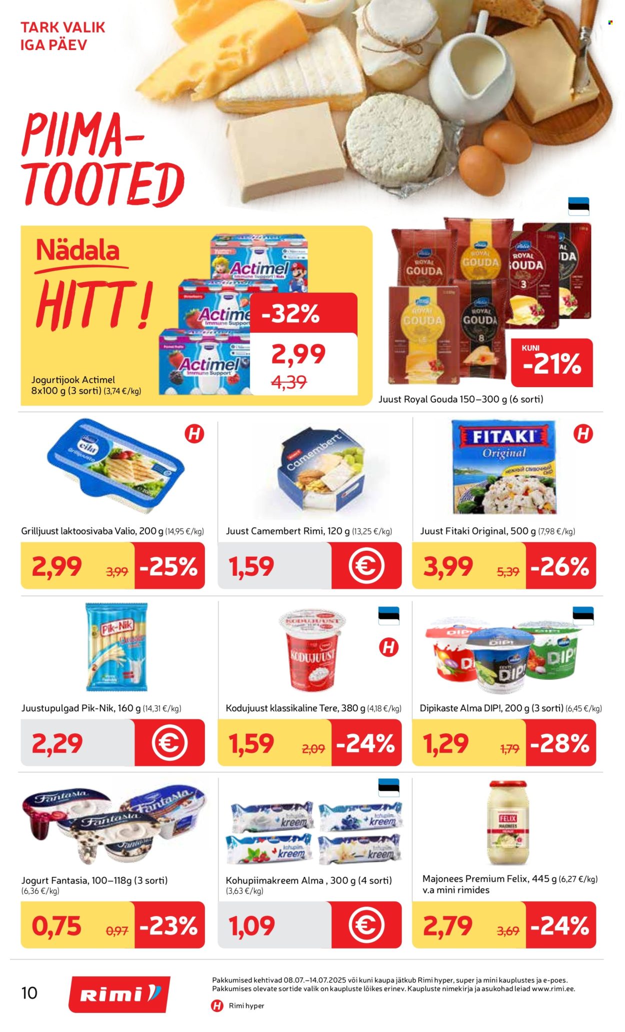 rimi - Rimi kliendileht - tudish - piip (8.07 - 14.07.2025) - page: 10