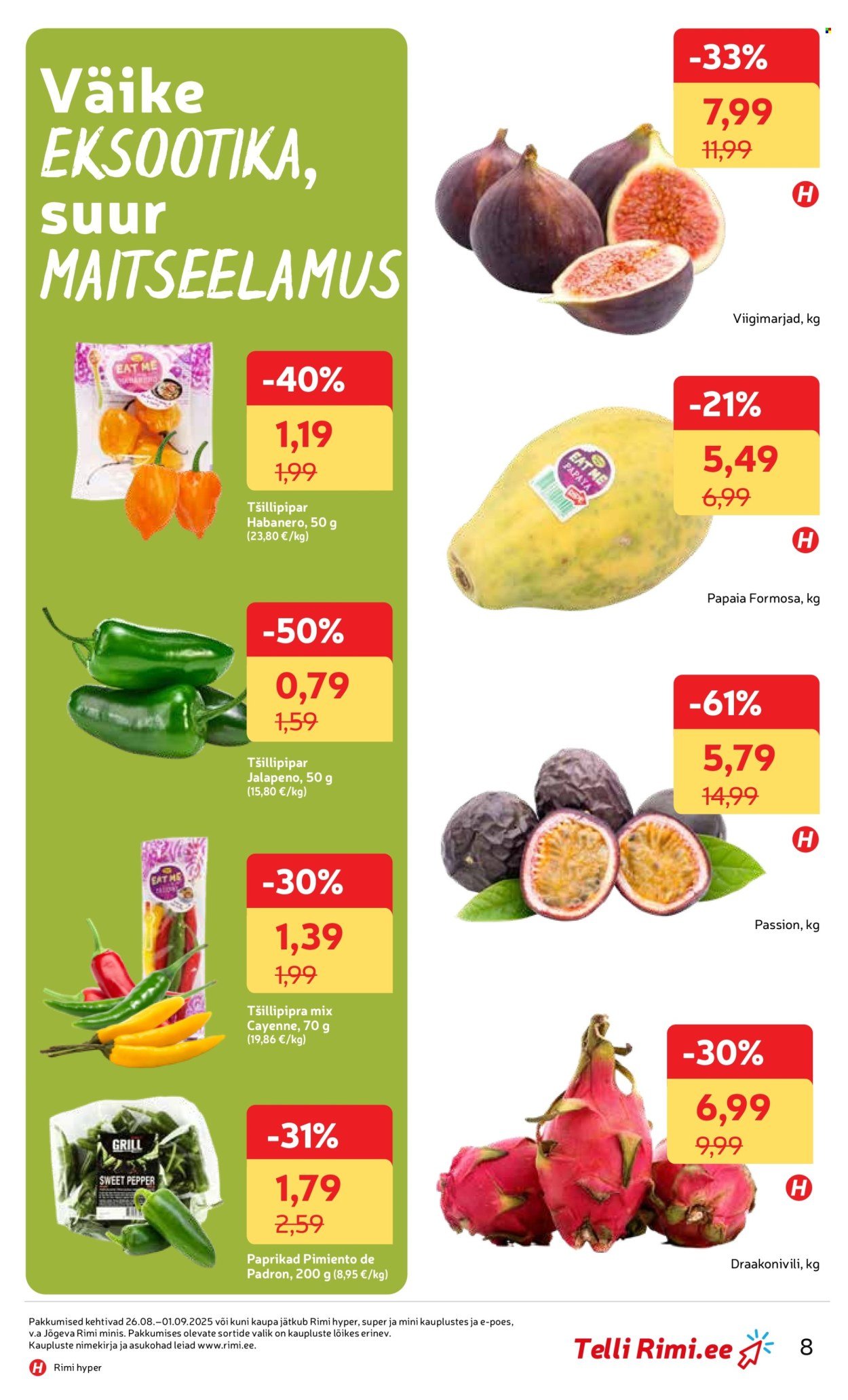 rimi - Rimi kliendileht - Mammutipäevad (26.08 - 1.09.2025) - page: 8