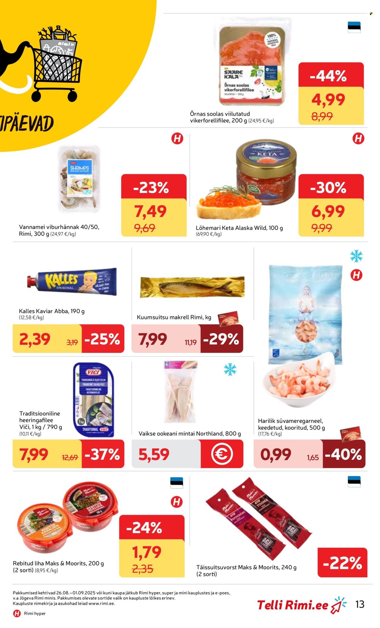 rimi - Rimi kliendileht - Mammutipäevad (26.08 - 1.09.2025) - page: 13
