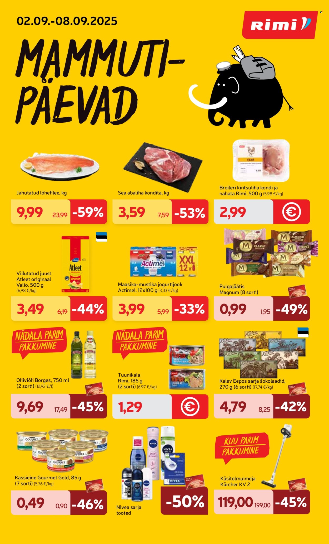 rimi - Rimi kliendileht - Mammutipäevad (2.09 - 8.09.2025)