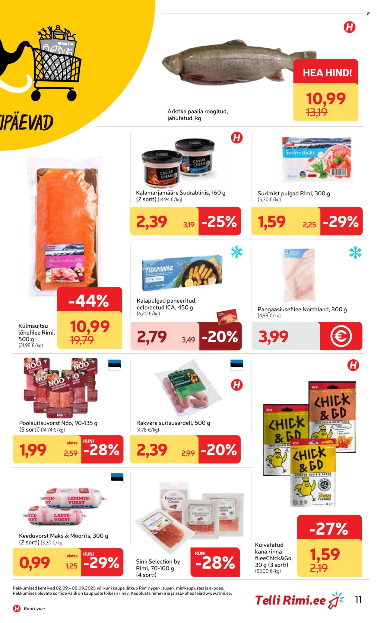 rimi - Rimi kliendileht - Mammutipäevad (2.09 - 8.09.2025) - page: 11