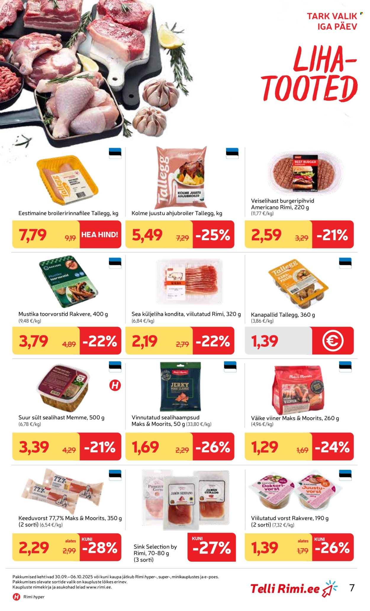 rimi - Rimi kliendileht - Kliendileht (30.09 - 6.10.2025) - page: 7
