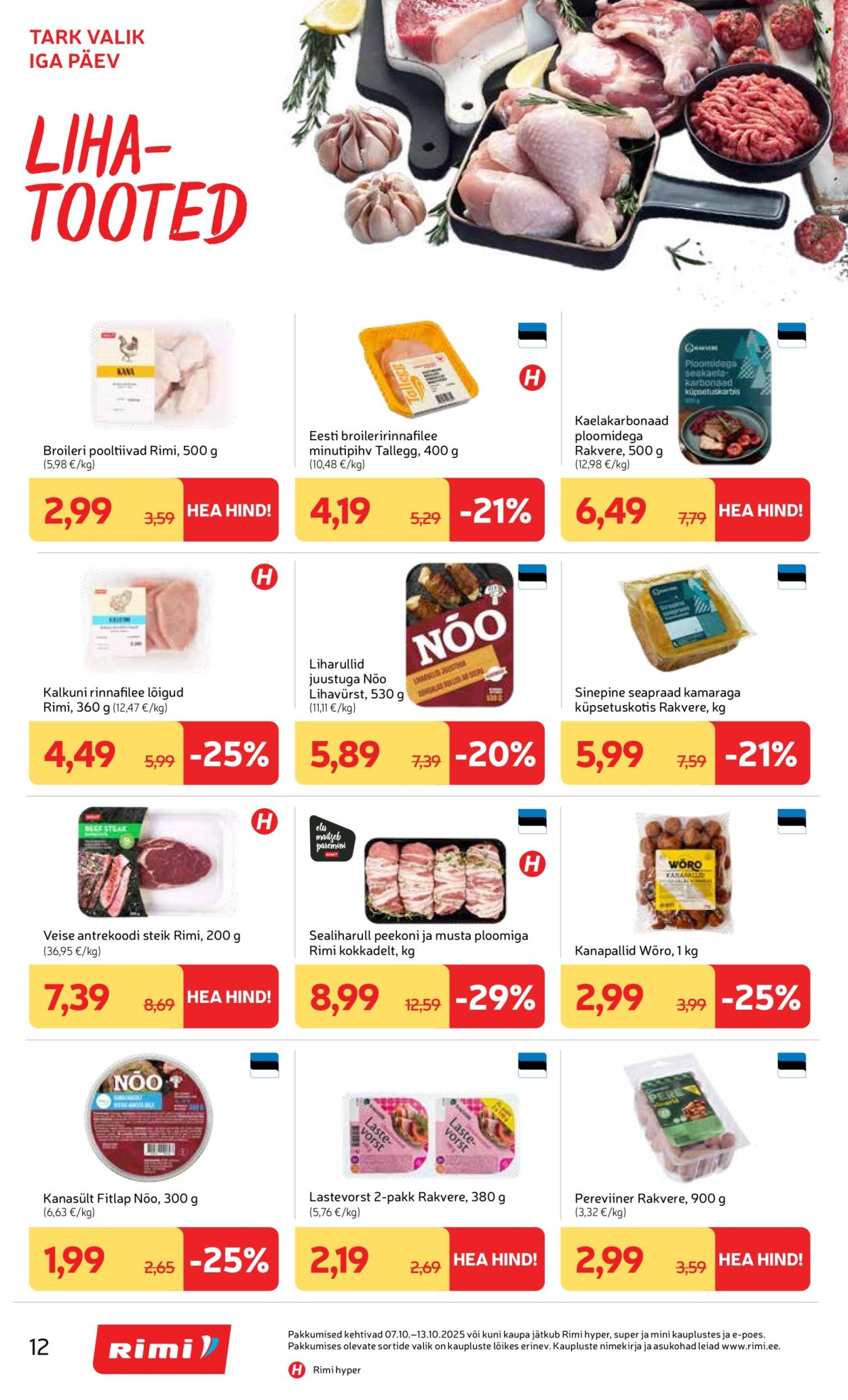 rimi - Rimi kliendileht - Kliendileht (7.10 - 13.10.2025) - page: 12