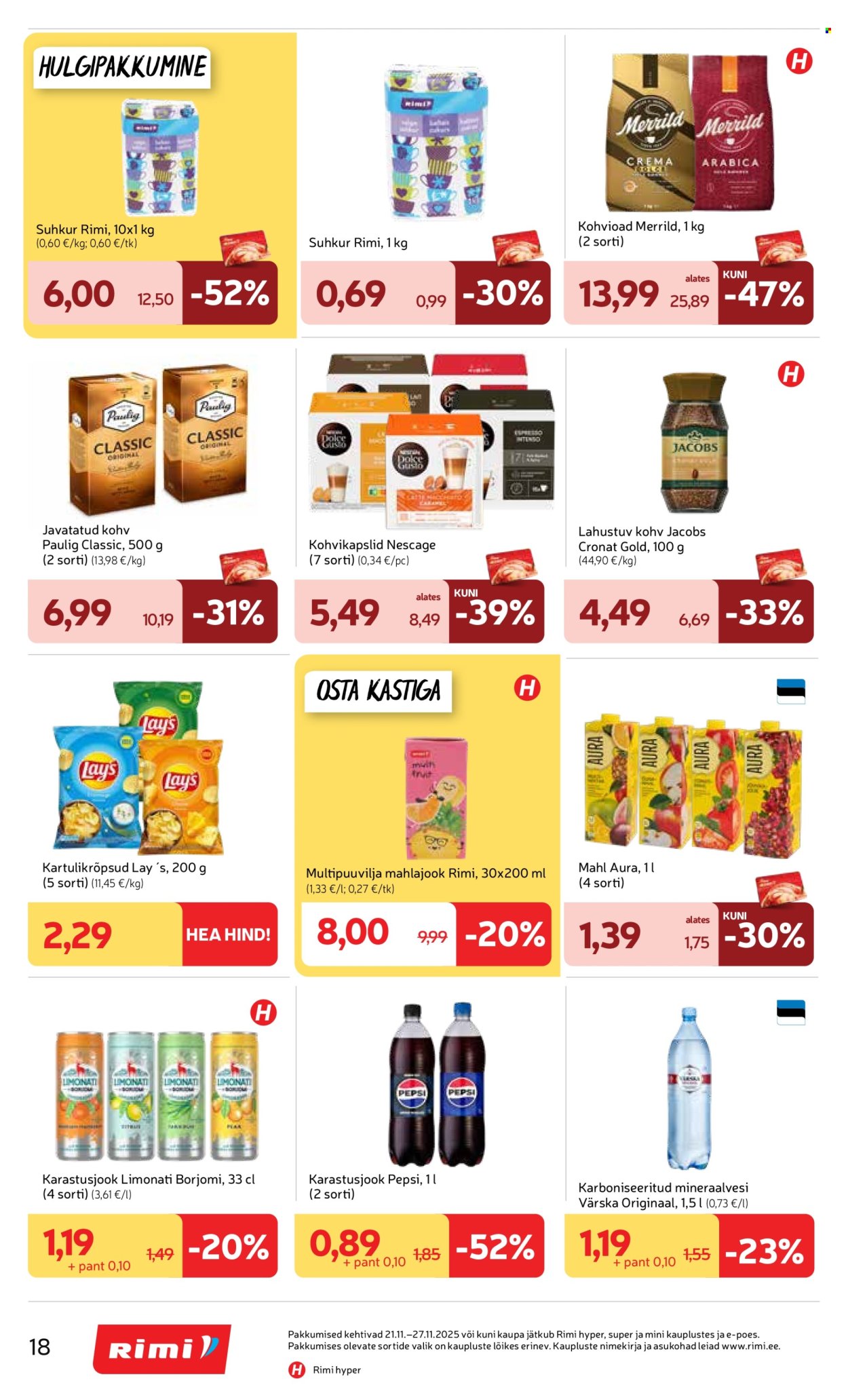 rimi - Rimi kliendileht - Kliendileht (21.10 - 27.10.2025) - page: 18