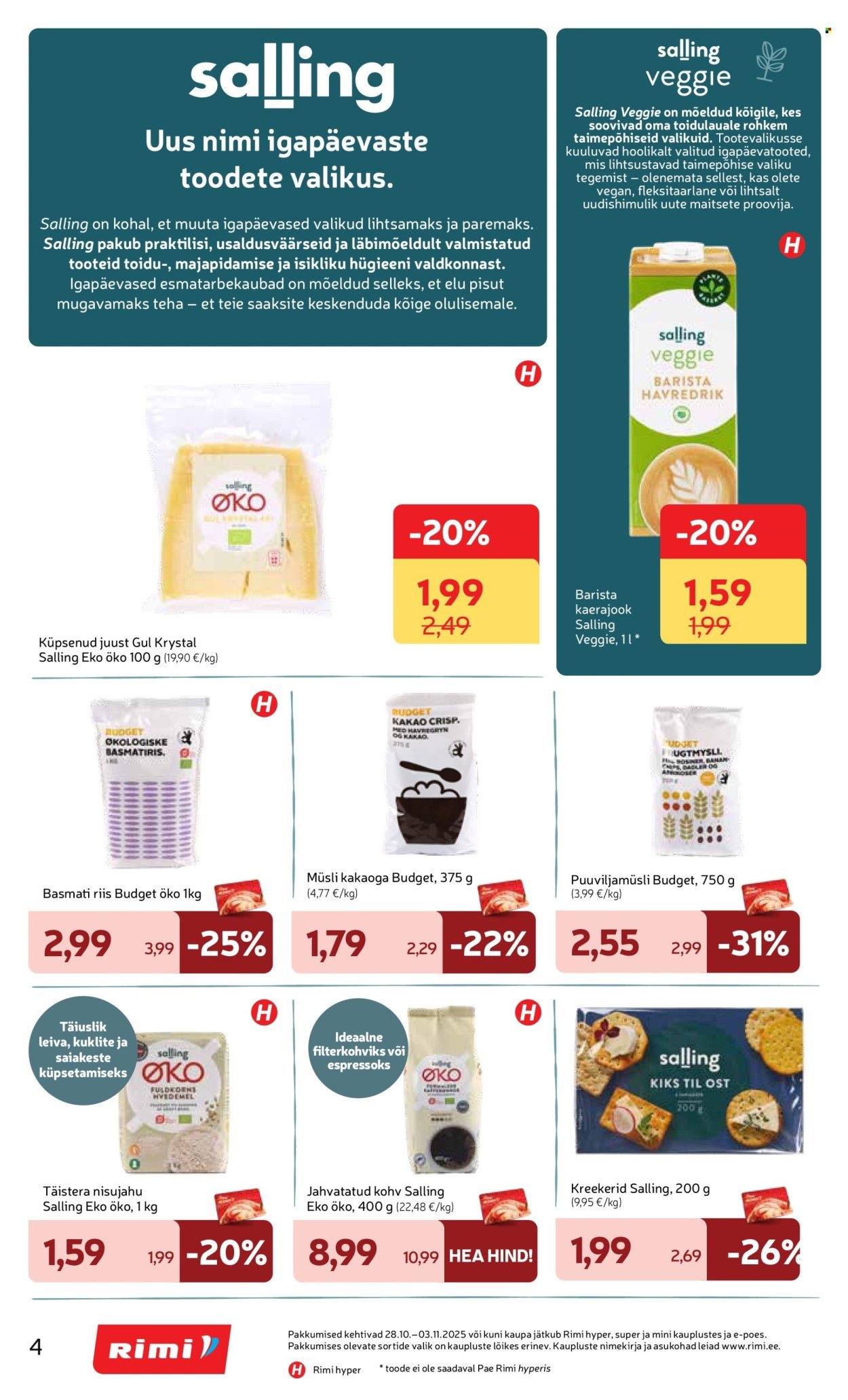 rimi - Rimi kliendileht - Kliendileht (28.10 - 3.11.2025) - page: 4
